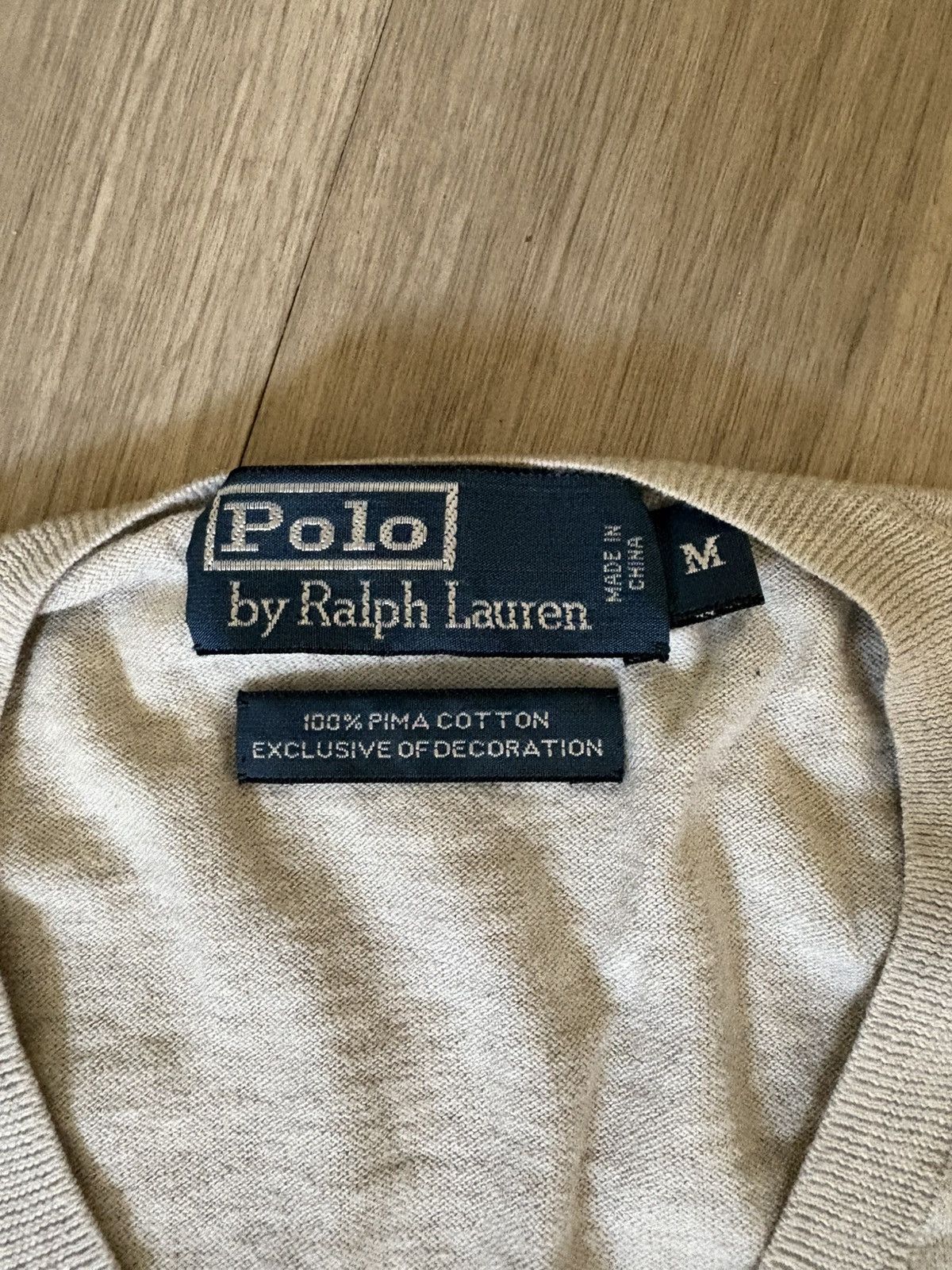 Polo Ralph Lauren Polo Ralph Lauren Grey 100% Pima Cotton Sweater Size US M / EU 48-50 / 2 - 2 Thumbnail