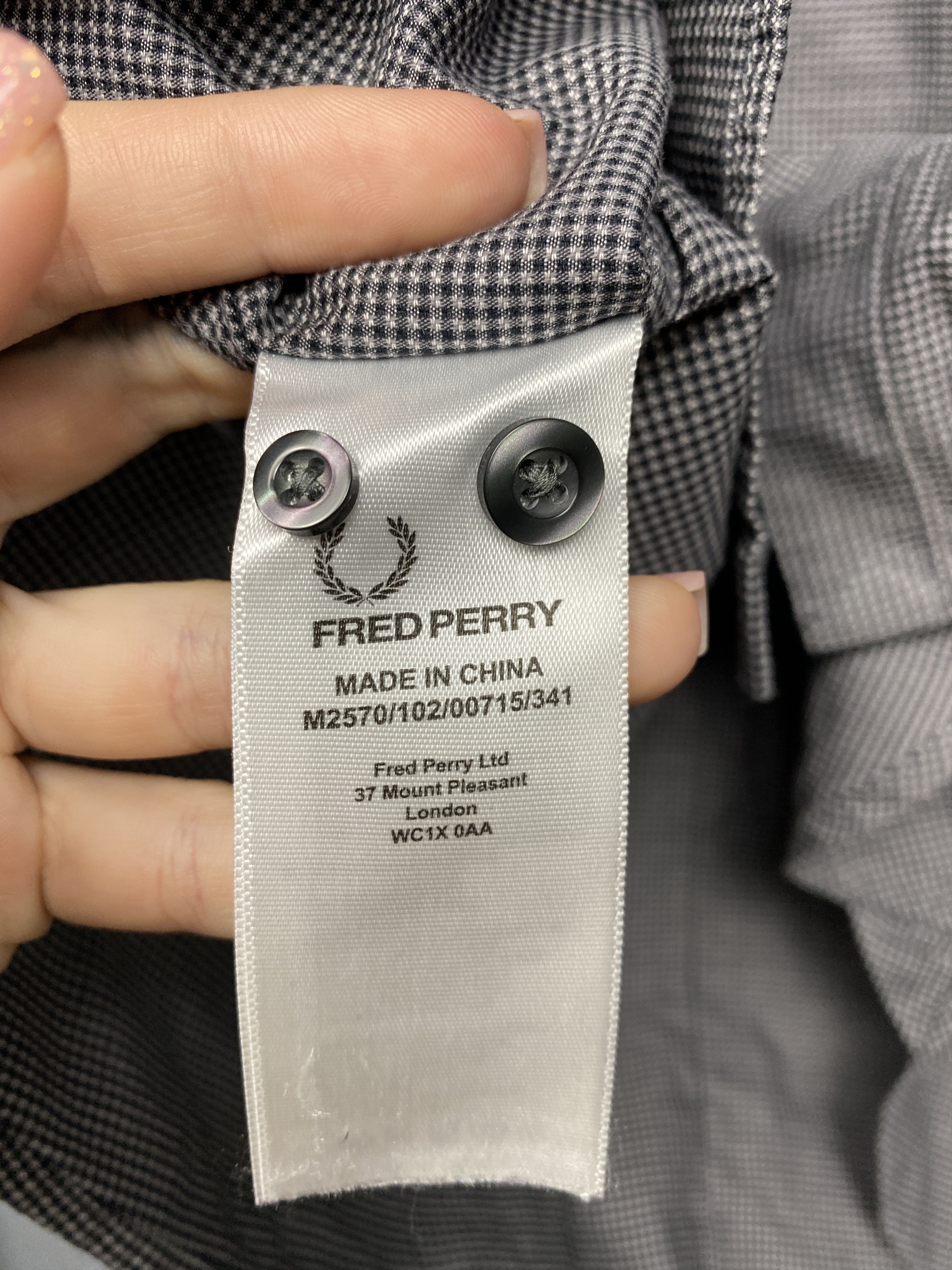 Fred Perry Fred Perry Mens Long Sleeve Shirt Size US M / EU 48-50 / 2 - 5 Thumbnail