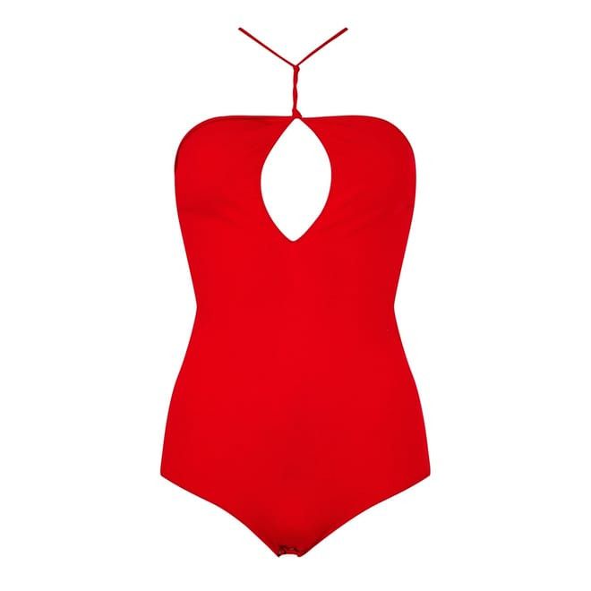 Bottega Veneta Halter Slim Fit Bodysuit in Multi