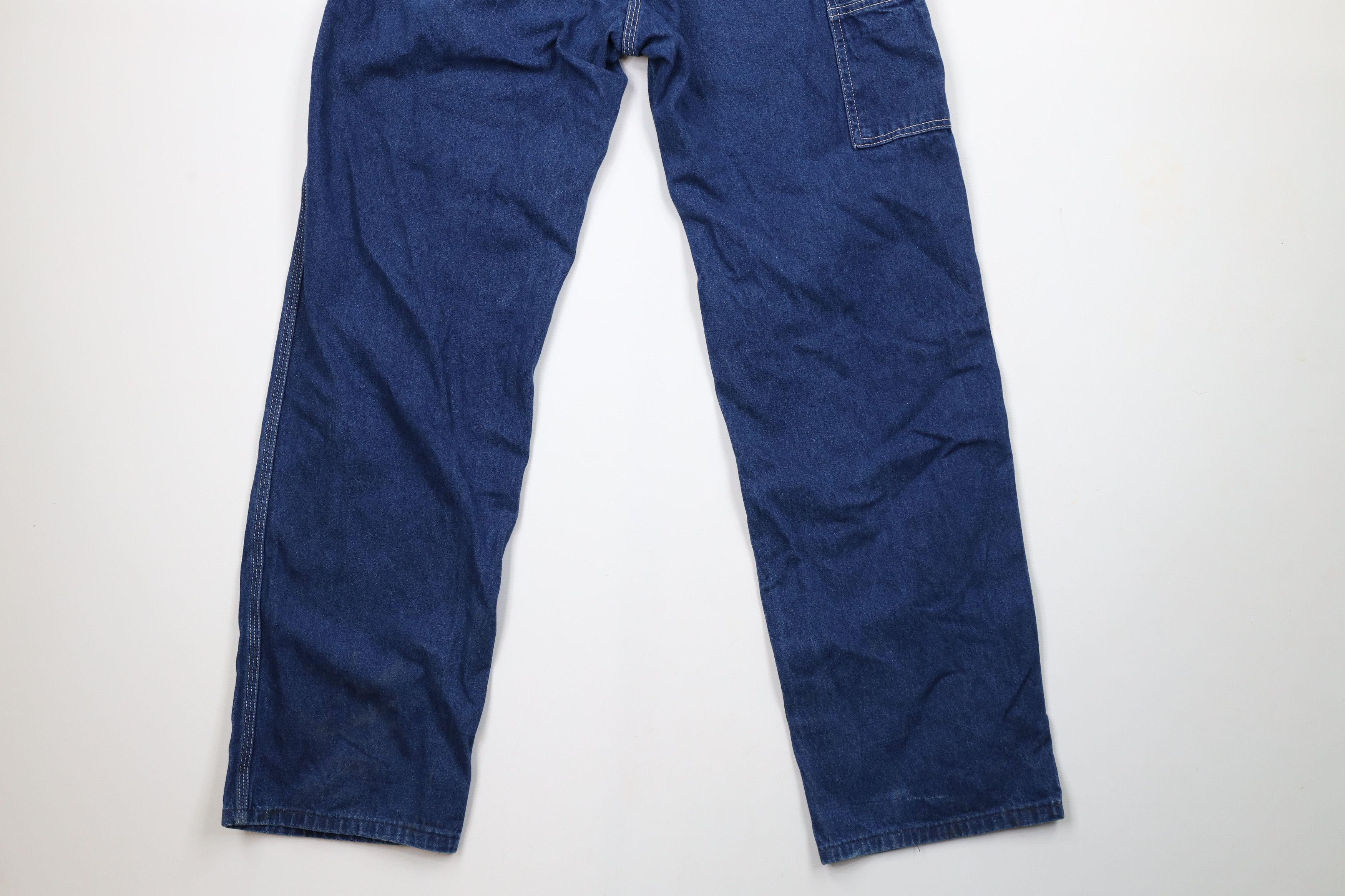 Carhartt × Vintage Vintage 90s Carhartt Spell Out Wide Leg Dungaree Jeans USA Size US 34 / EU 50 - 14 Thumbnail
