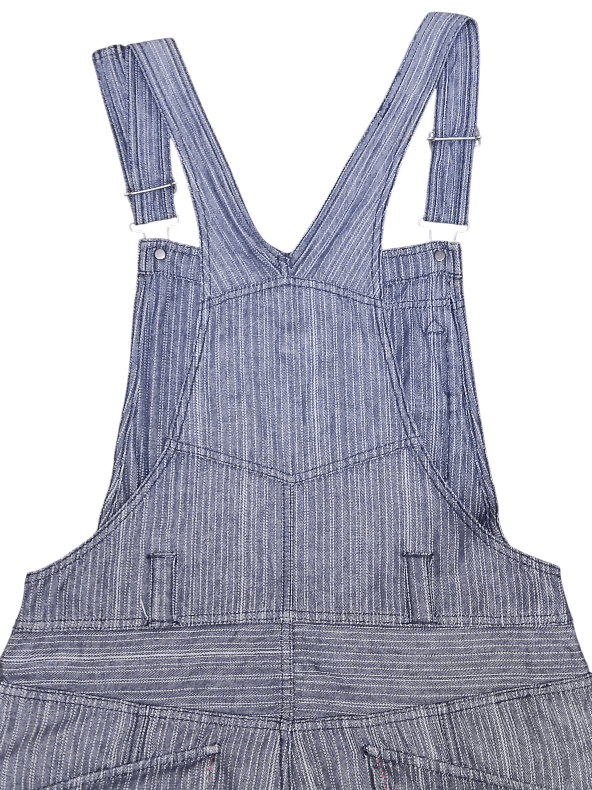 PPFM Vintage Rare PPFM Japanese Overall Denim Indigo Stripe Size US 34 / EU 50 - 15 Thumbnail