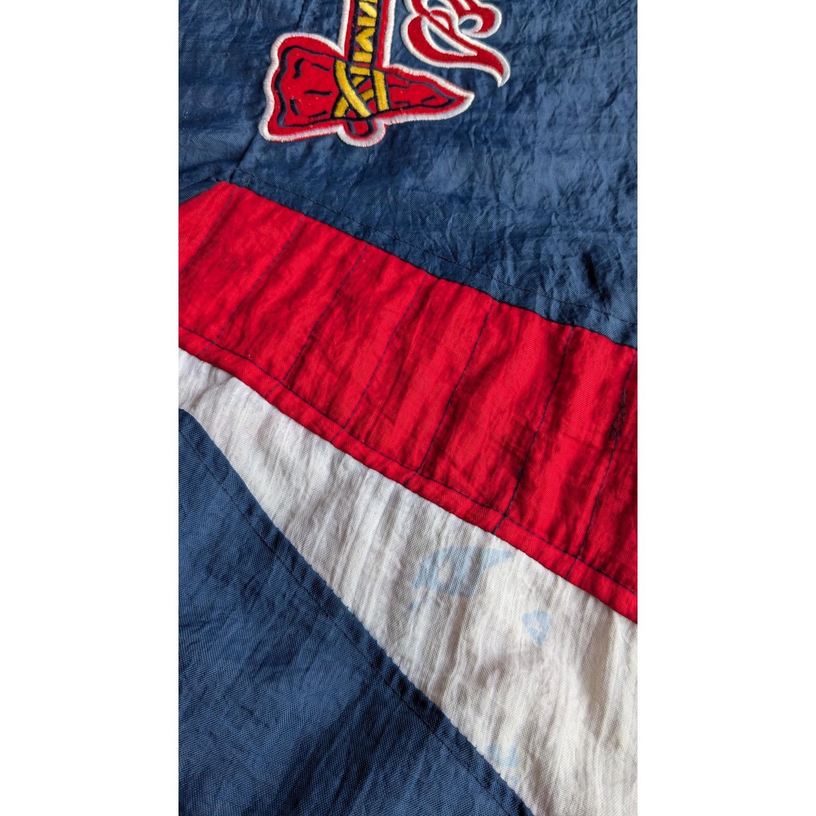 Starter Atlanta Braves 90s STARTER puffer 1/2 TOMAHAWK navy MLB vtg Size US M / EU 48-50 / 2 - 7 Thumbnail
