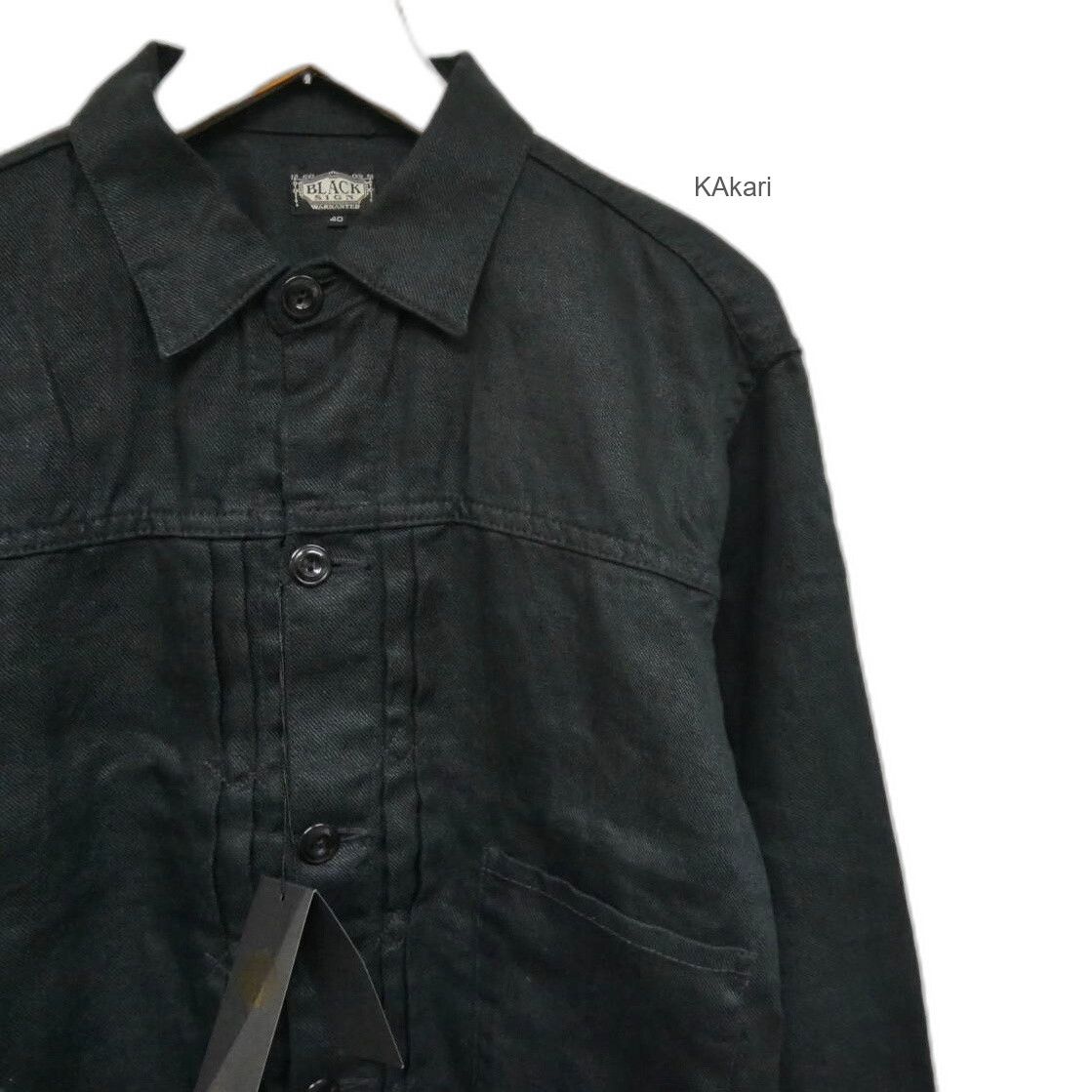 BLACK SIGN Black Sign Linen Twill Pleats Jacket Size US XXS / EU 40 - 1 Thumbnail