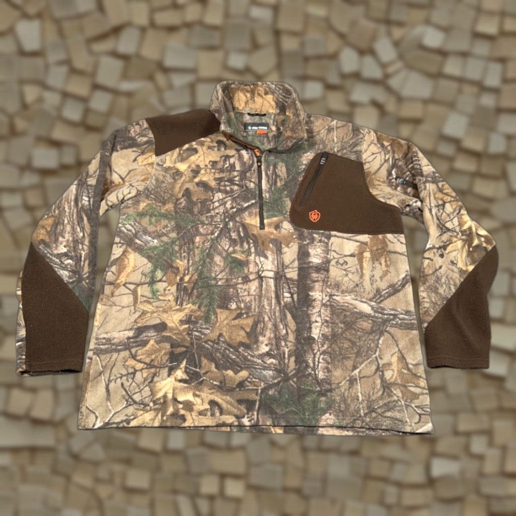 Realtree VINTAGE Game Winner Sweater Shirt Adult XL Brown Realtree Camo Fleece Pullover Hunting Size US XL / EU 56 / 4 - 1 Thumbnail
