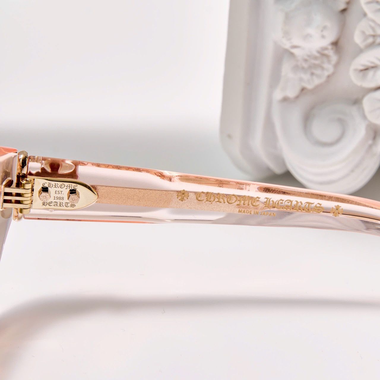 Chrome Hearts CHROME HEARTS HALLLA BALUUUU PINK CRYSTAL SUNGLASSES Size ONE SIZE - 4 Thumbnail