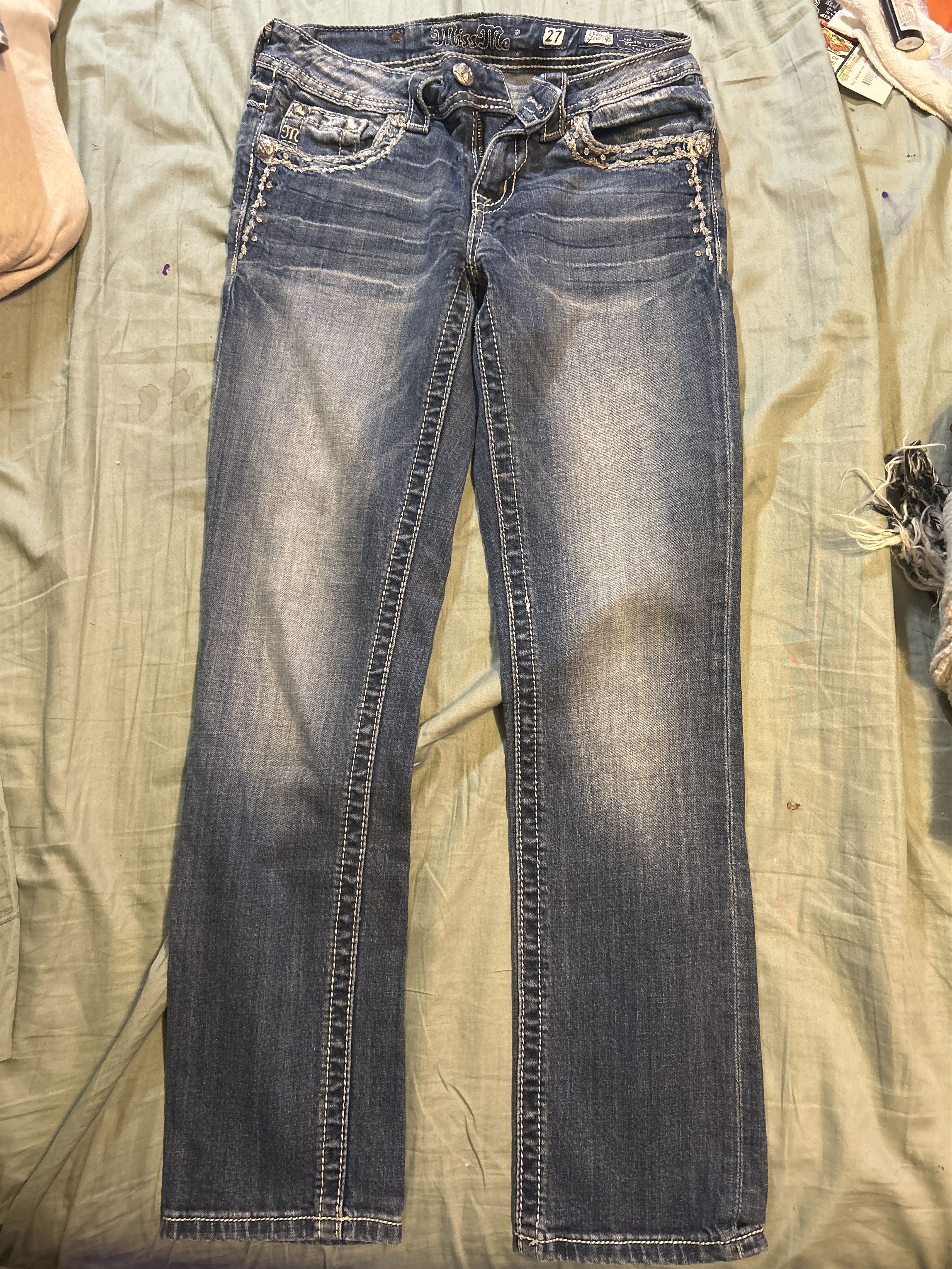 Miss Me Miss Me 27” Women’s Denim Blue Jeans Size 27" / US 4 / IT 40 - 2 Thumbnail