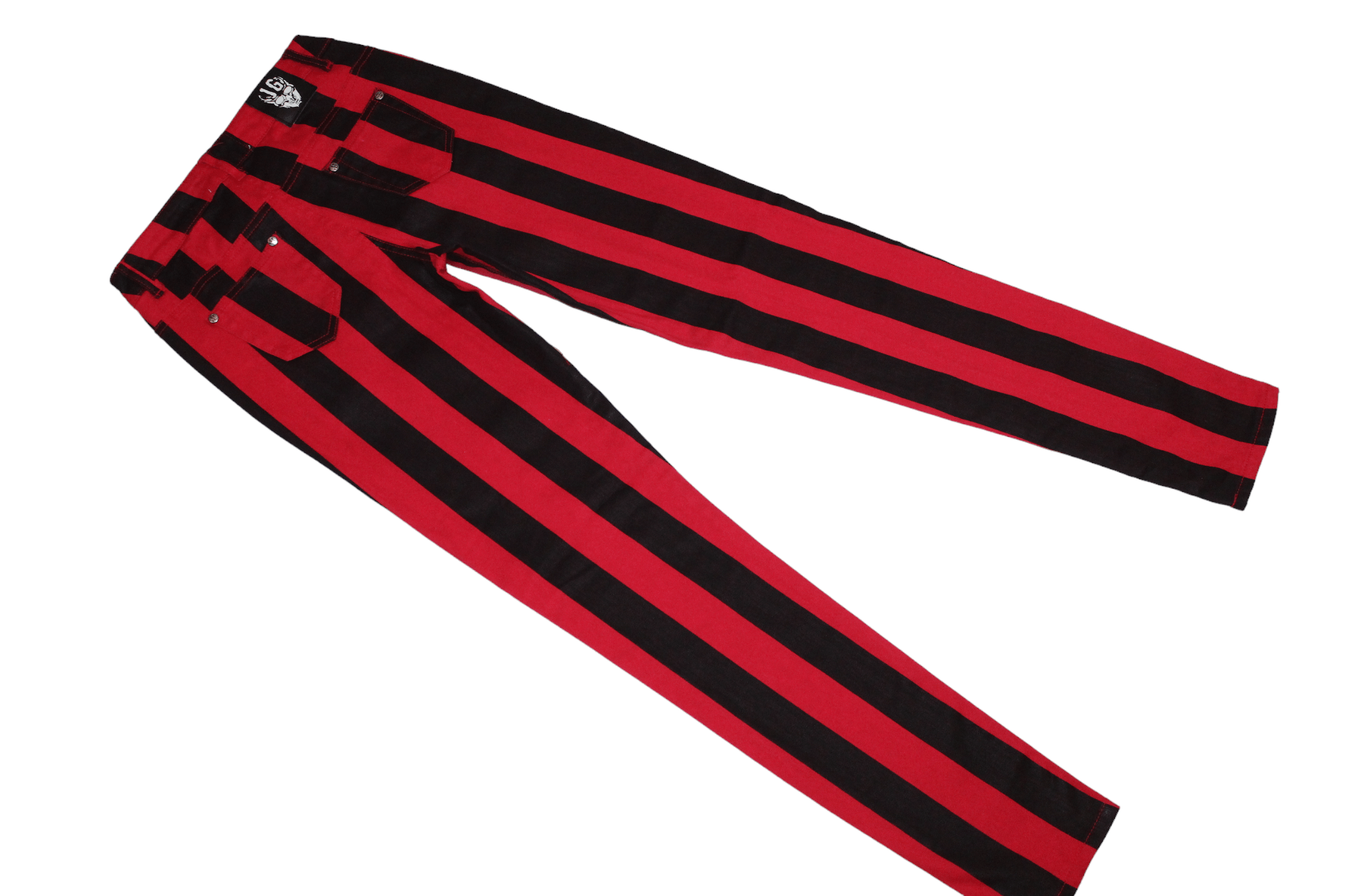 20471120 Jilted Generation Goth/Horror/Steam Punk Skinny StripedJean Size 28" / US 6 / IT 42 - 9 Thumbnail