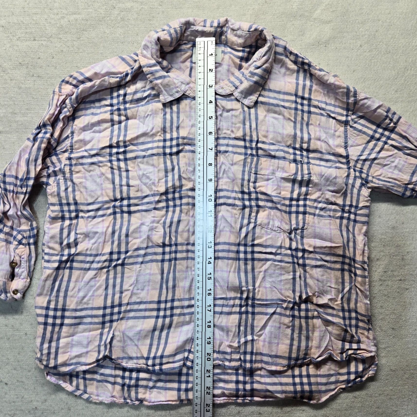 American Eagle Outfitters American Eagle Outfitters Shirt Women Large Pink Plaid Button-Up Long Sleeve Collared Casual Fall Winter Spring Women’s L Size L / US 10 / IT 46 - 6 Thumbnail