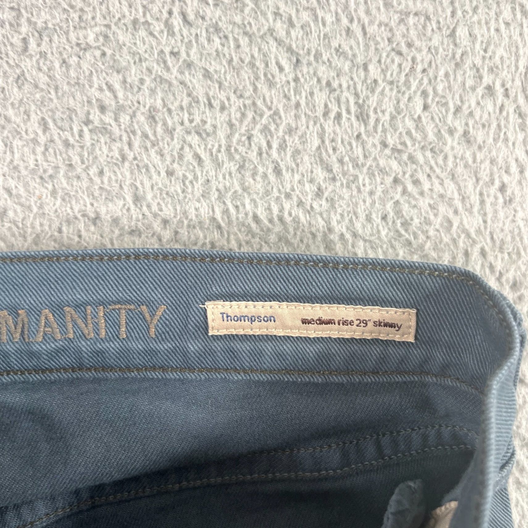 Citizens Of Humanity Vintage Yes Citizens of Humanity Jeans Womens 25 Thompson Skinny Mid-Rise Denim Teal 28x30 Blue Size 42" / US 20 - 7 Thumbnail