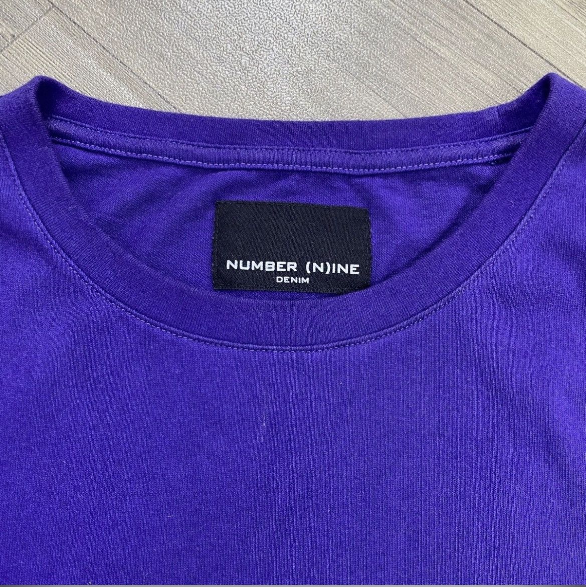 Number (N)ine Number (N)ine Spell Out Logo Tapped Longslevee Shirt Purple Size US L / EU 52-54 / 3 - 10 Thumbnail
