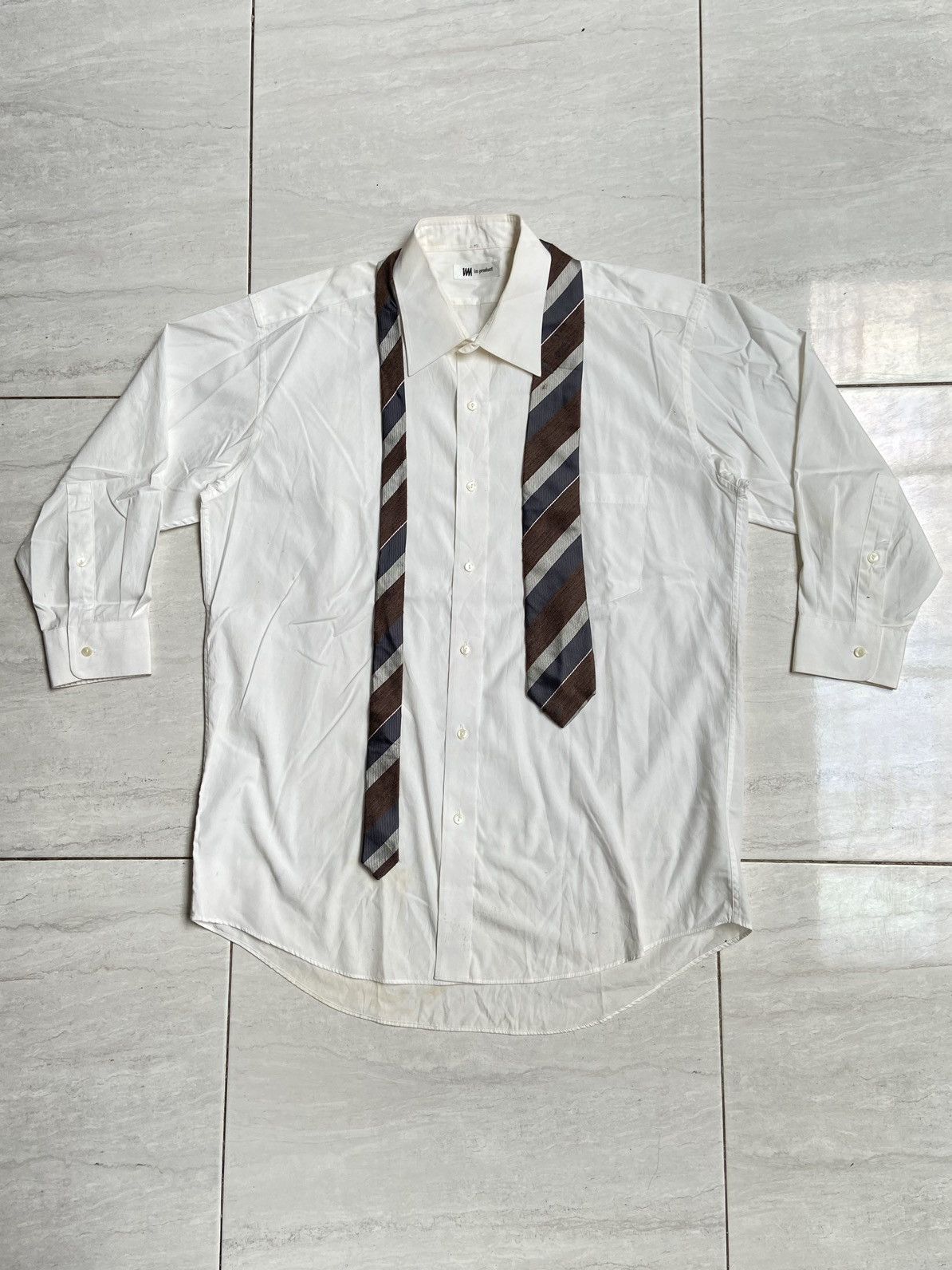 Issey Miyake Issey Miyake IM Product White 3/4 Sleeve Shirt Tie Size US L / EU 52-54 / 3 - 6 Thumbnail