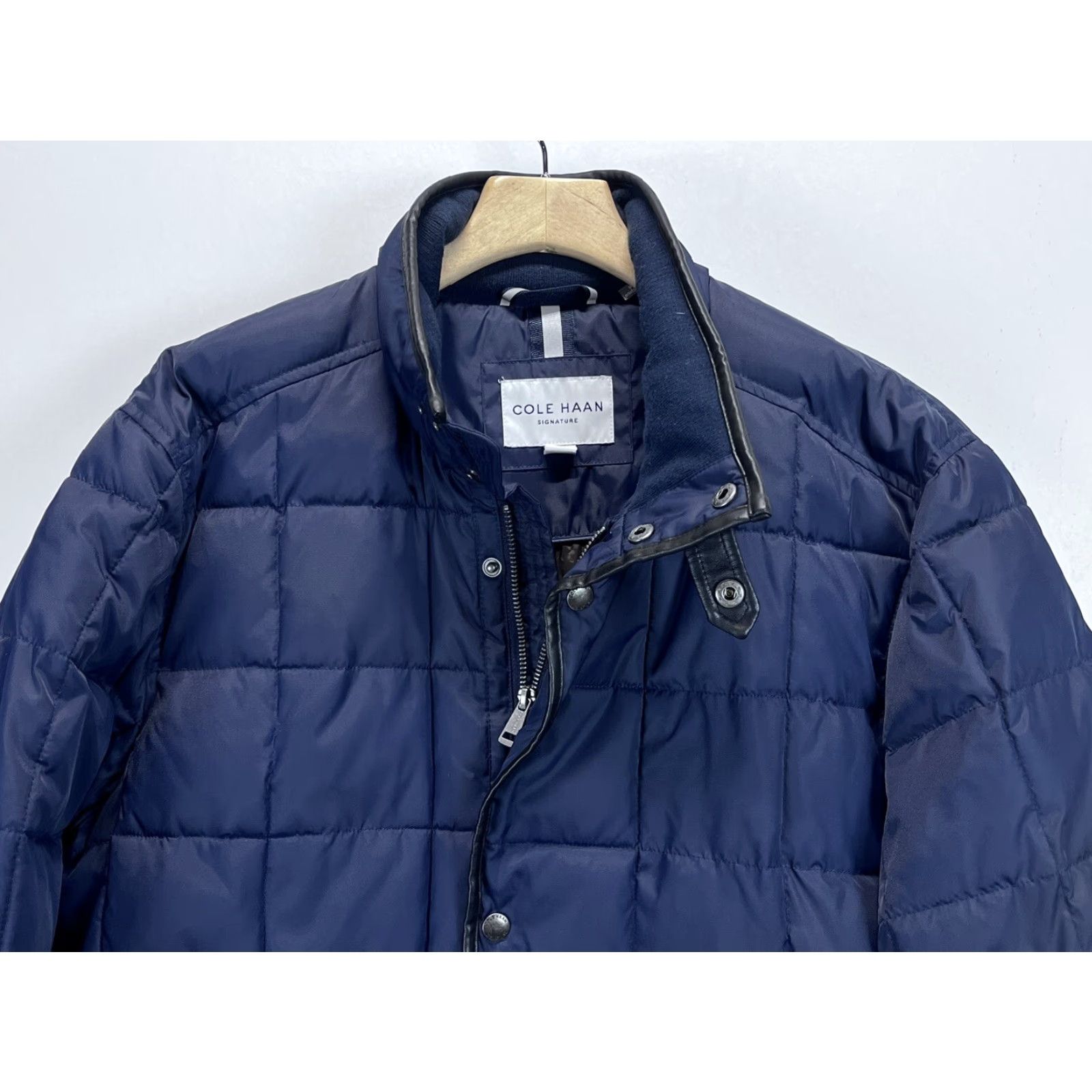 Cole Haan Cole Haan Quilted Puffer Jacket Coat Sz Medium Mens Winter Navy Boxy Field Size US M / EU 48-50 / 2 - 4 Thumbnail