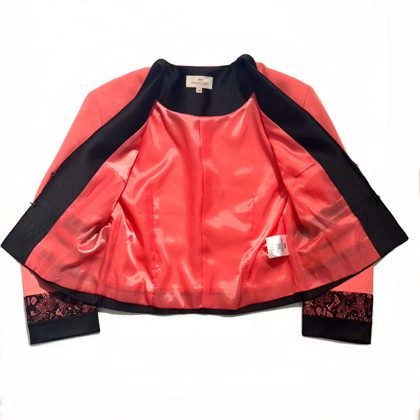 Romeo Gigli Romeo Gigli y2k salmon black ceremonial 2 pcs suit dress Size M / US 6-8 / IT 42-44 - 5 Thumbnail