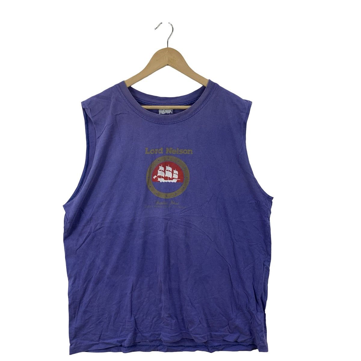 Vintage Vintage Lord Nelson Nautical Ship Graphic Sleeveless Tee Size US XXL / EU 58 / 5 - 5 Thumbnail