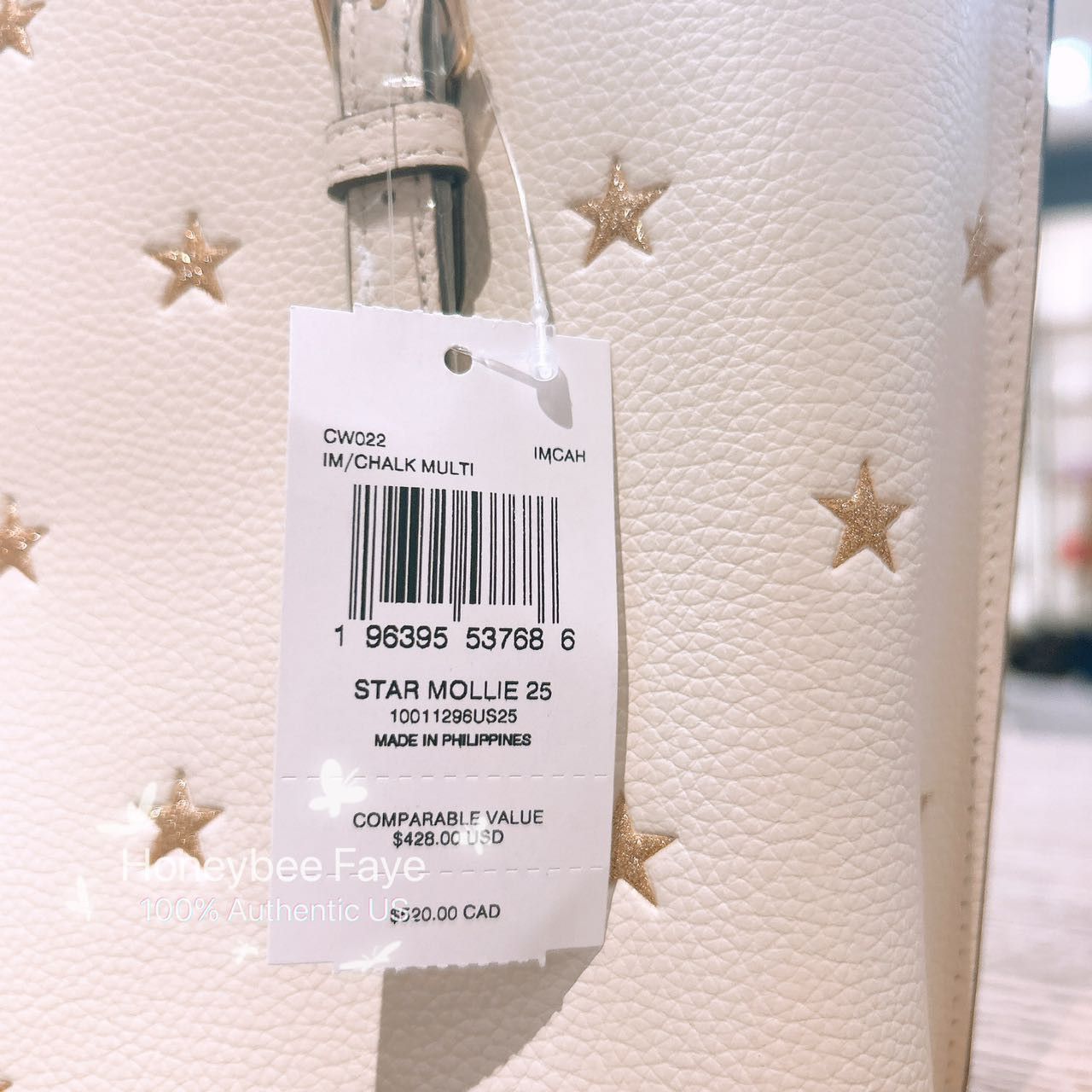 Coach Mollie Tote Bag 25 With Star Print CW022 Size ONE SIZE - 4 Thumbnail