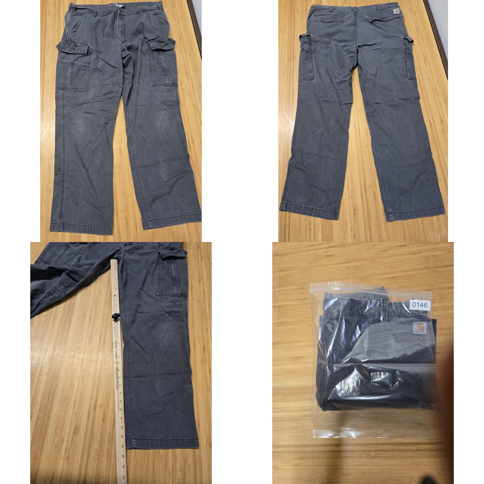 Carhartt Carhartt Pants Mens 40x32 Gray Relaxed Fit Cargo Work Utility Pockets Stretch Size US 40 / EU 56 - 8 Thumbnail