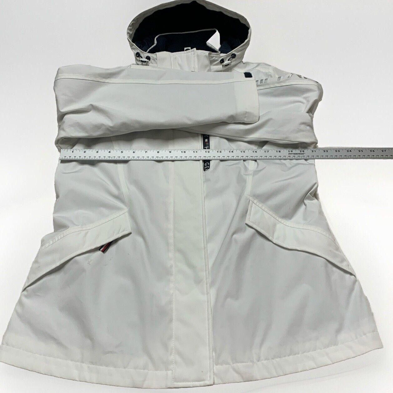 Tommy Hilfiger Tommy Hilfiger Women's M White Weather Hood Jacket Rain Coat Size M / US 6-8 / IT 42-44 - 10 Thumbnail