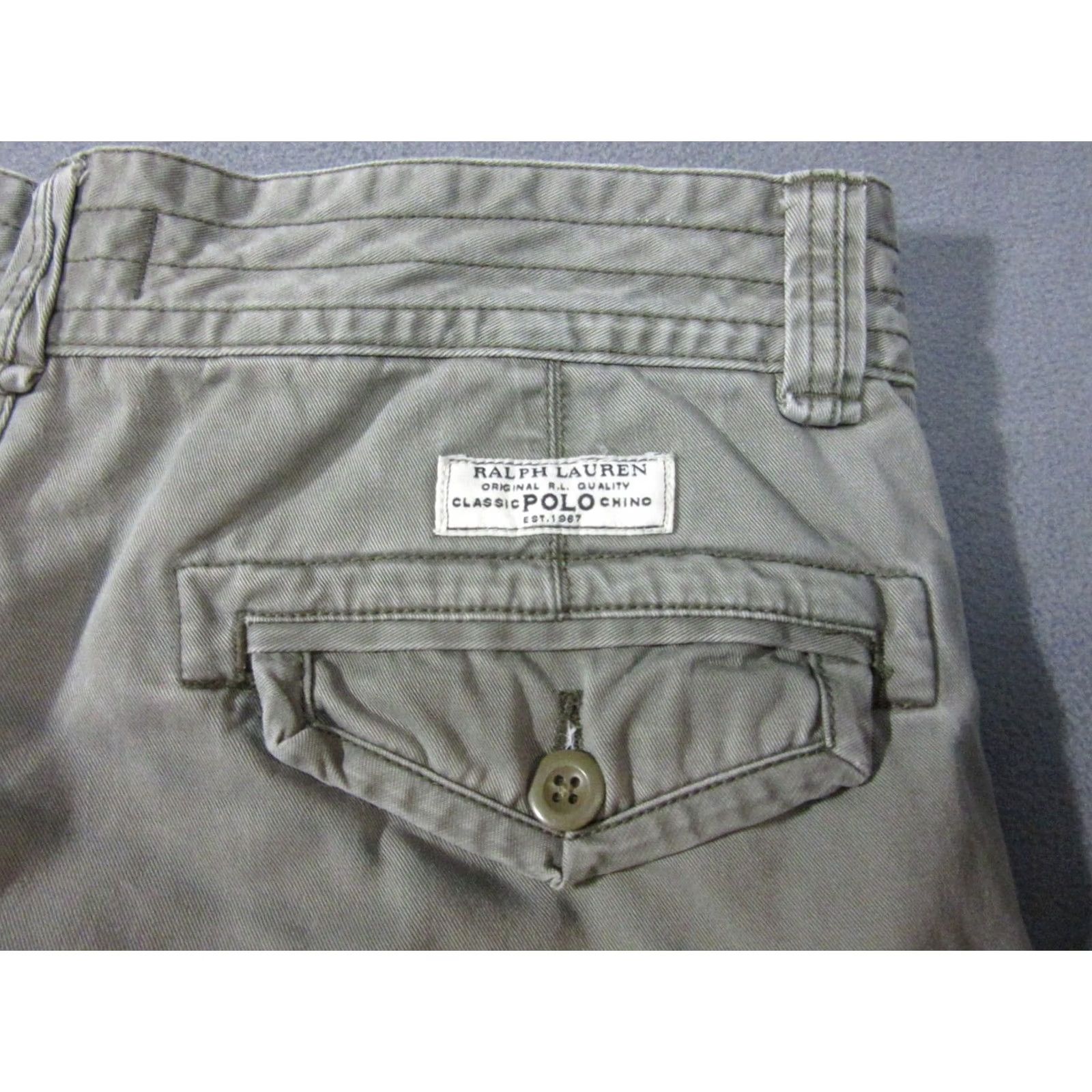 Polo Ralph Lauren Polo Ralph Lauren Shorts Mens 32 Green Cargo Pockets Outdoor Y2K Baggy Faded Size US XS / EU 42 / 0 - 7 Thumbnail