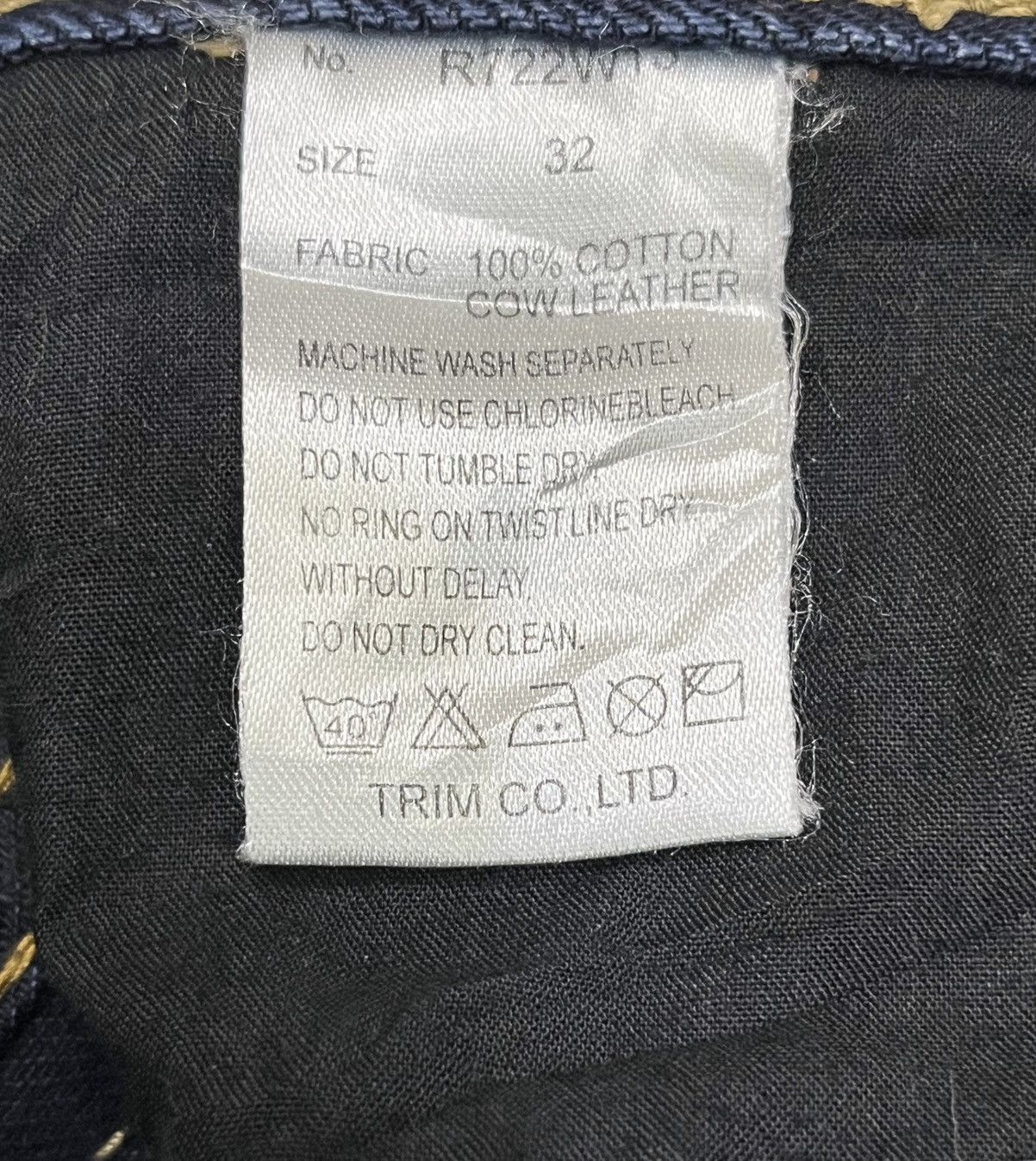 Army Of Me FYE🔥VINTAGE Army Of No! Double Waist Jeans Tornado Mart Era Size US 30 / EU 46 - 11 Thumbnail