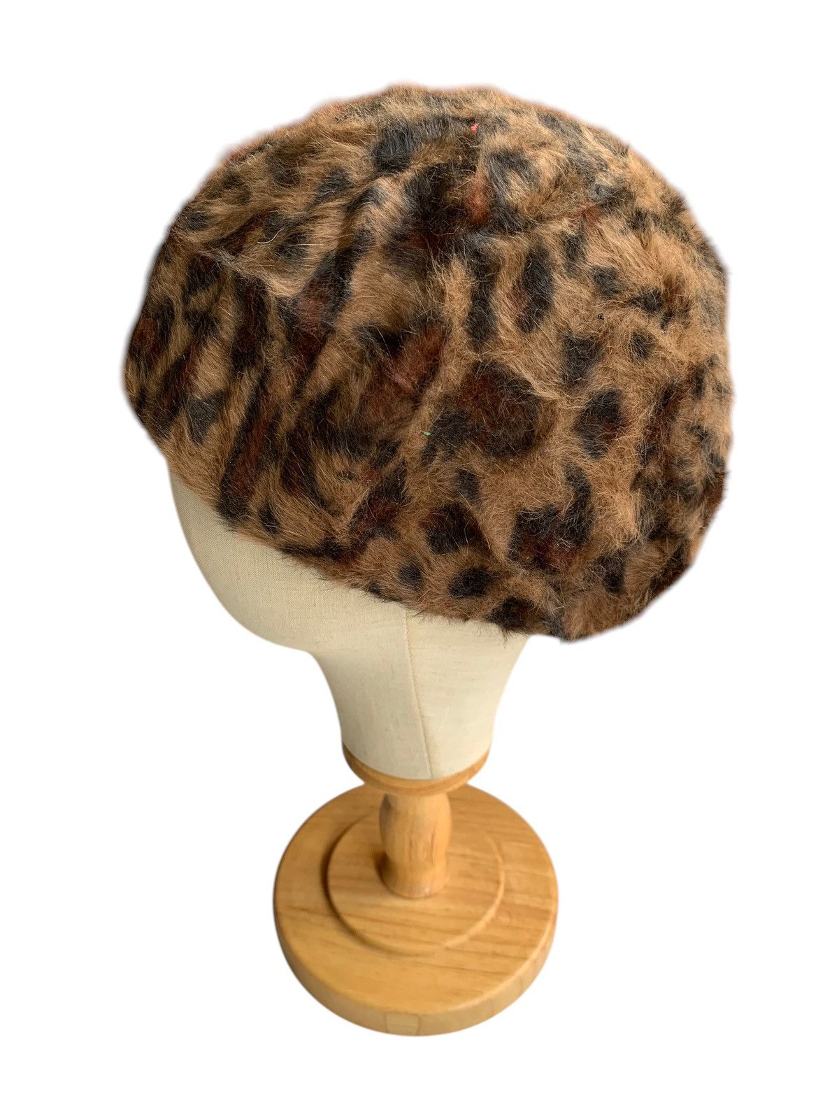 Japanese Brand × Vintage Part 2 By Jungko Shimada Japanese Leopard Wool Beret Hats🎌 Size ONE SIZE - 2 Thumbnail