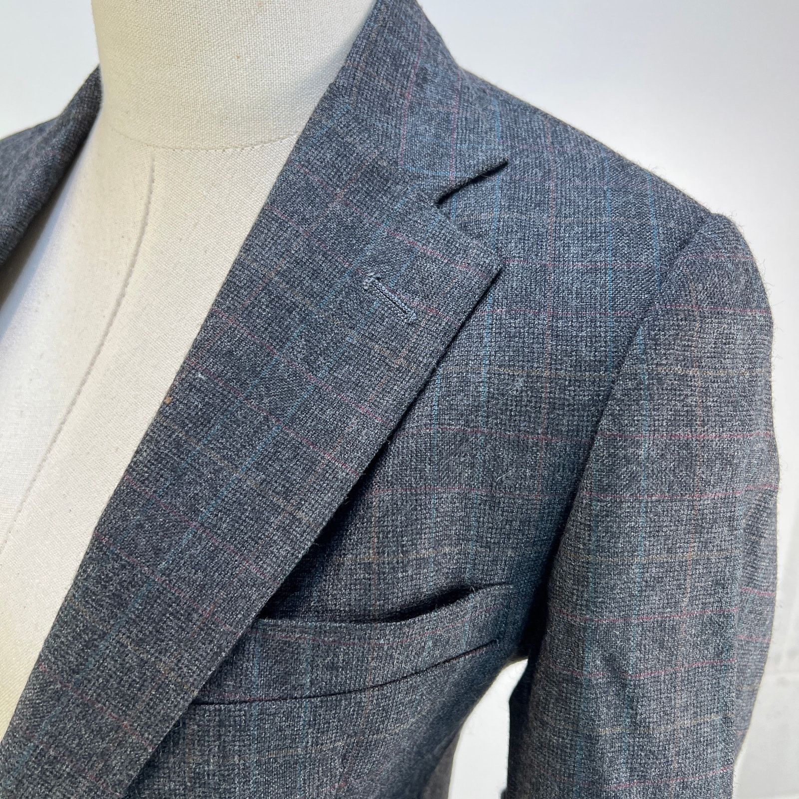 Polo Ralph Lauren Polo Ralph Lauren Plaid Blazer Vintage Wool Gray Size XS / US 0-2 / IT 36-38 - 2 Thumbnail