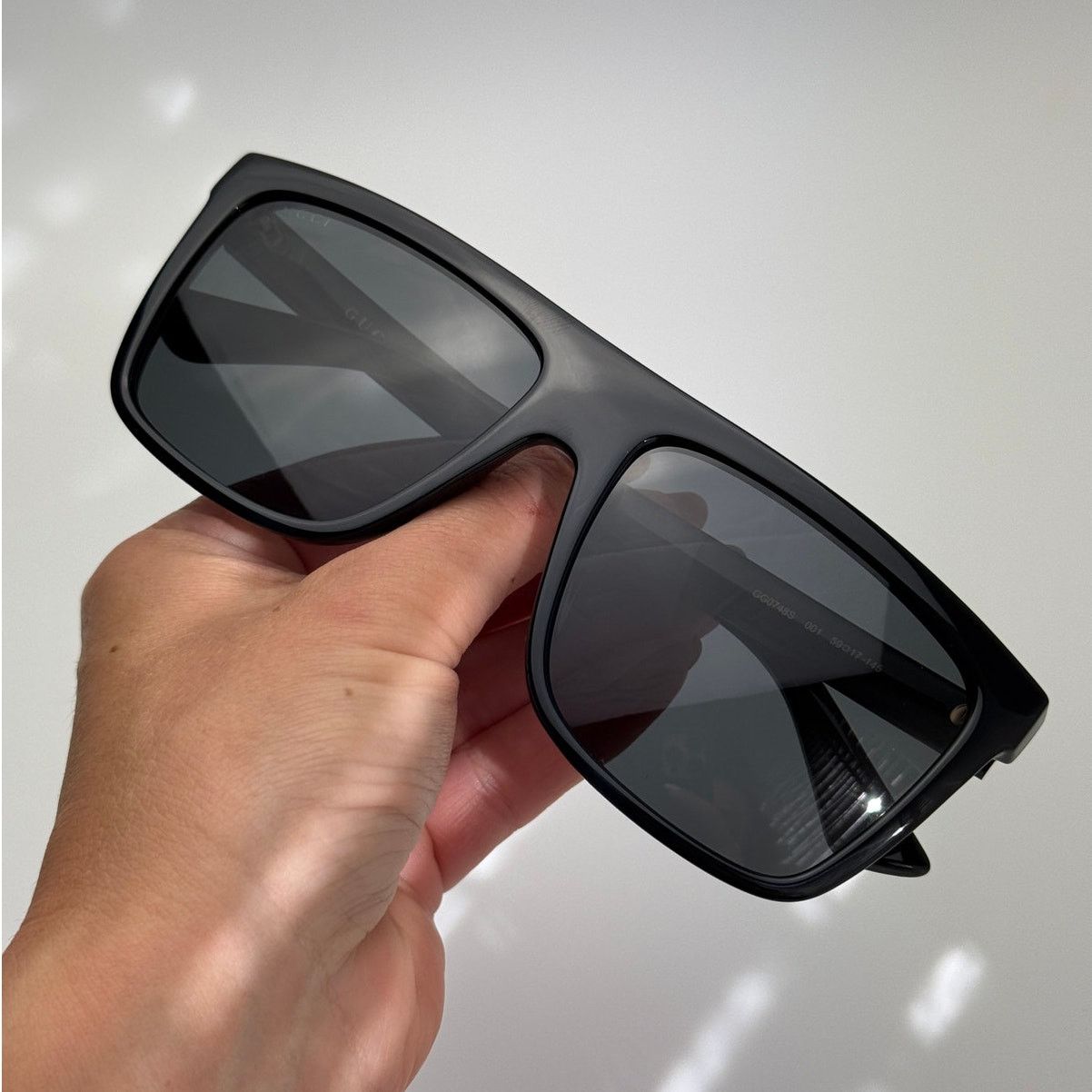 Gucci NEW Gucci Sunglasses GG0748S 001 Black Unisex Size ONE SIZE - 12 Thumbnail