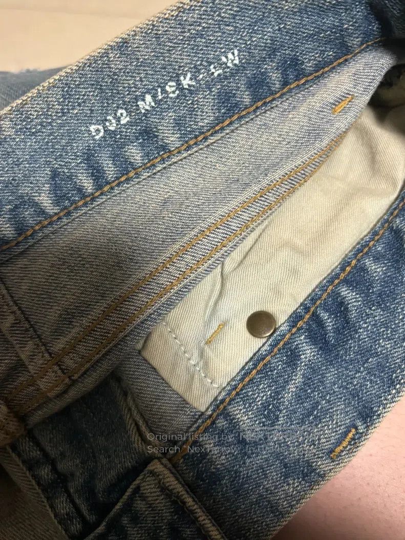 Saint Laurent Paris Saint Laurent Paris Cat Scratch Washed Light Blue Destroye Size US 31 - 6 Thumbnail