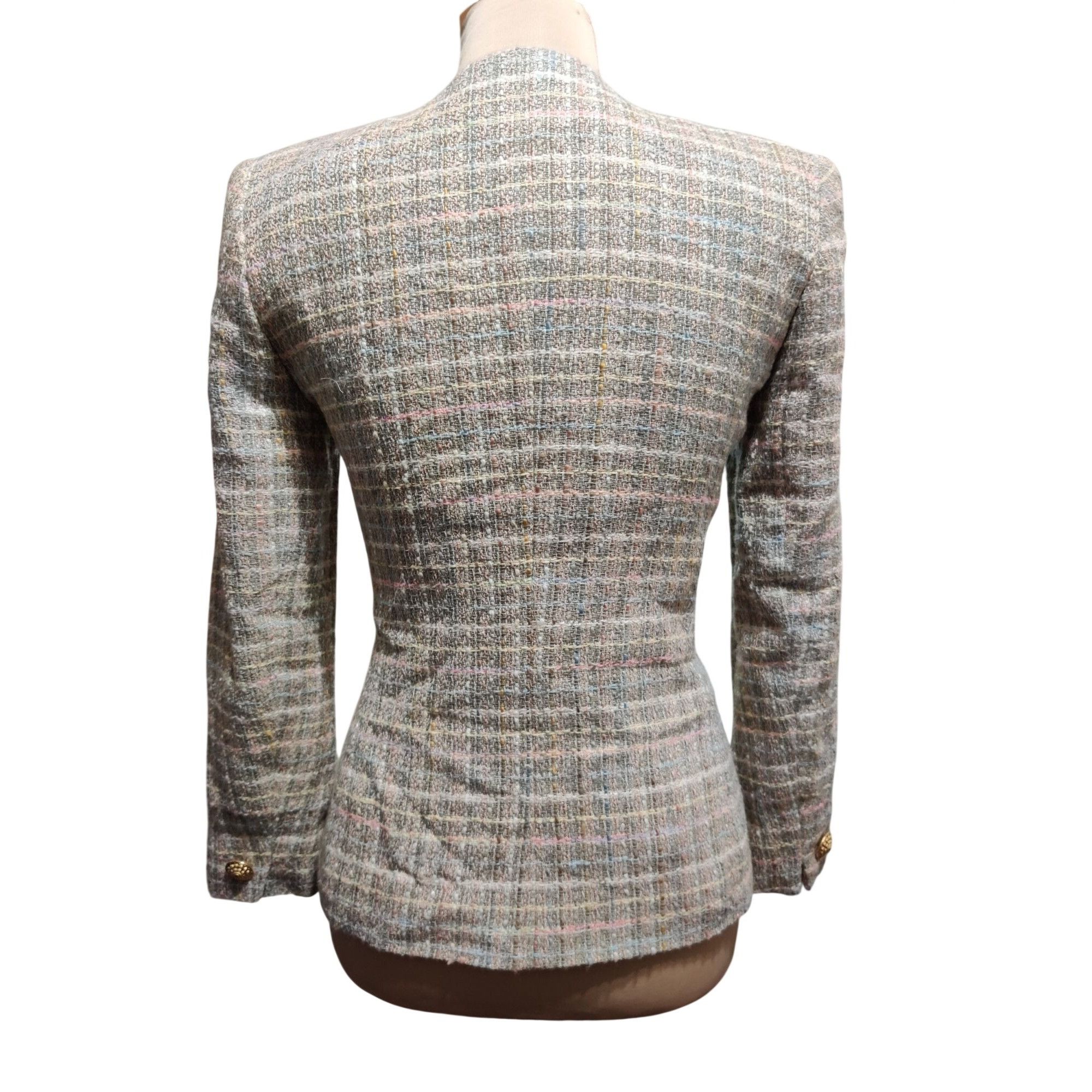 Vintage Vintage Saville Suit Tweed Blazer Size 2 Petite Gold Buttons Size XS / US 0-2 / IT 36-38 - 3 Thumbnail