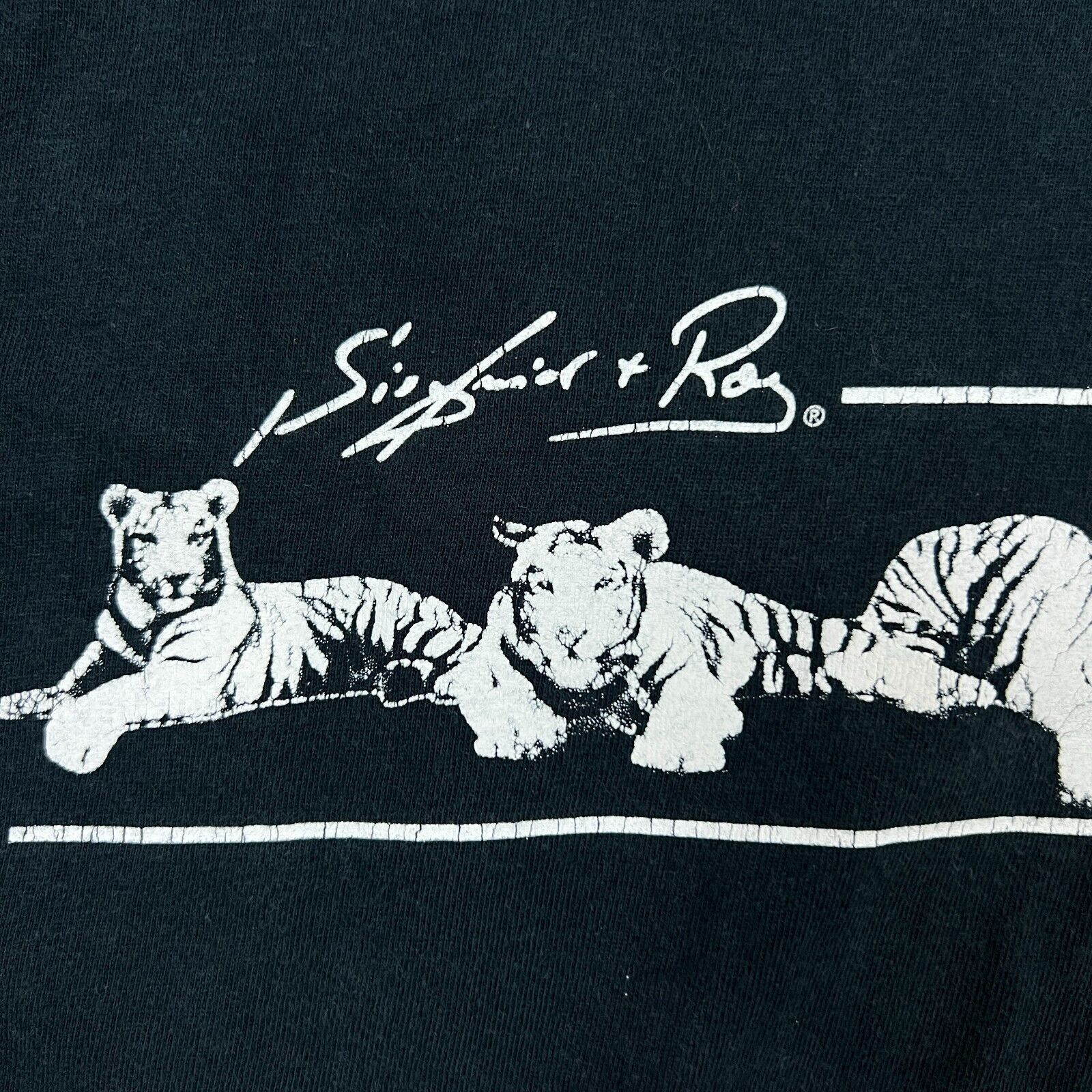 Vintage VTG 90s Siegfried & Roy Large USA Las Vegas Tiger Animal Tee Size US L / EU 52-54 / 3 - 4 Thumbnail