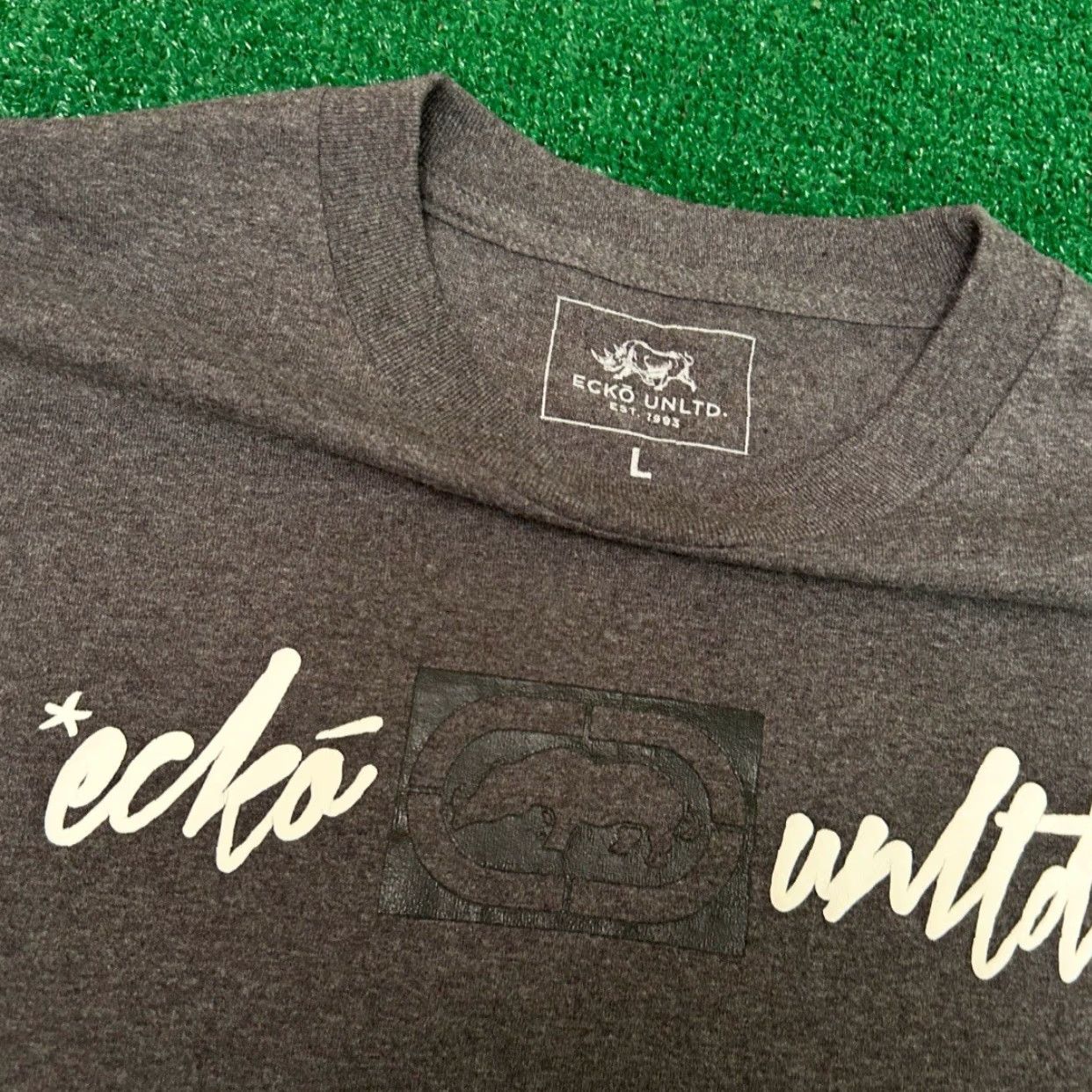 Ecko Unltd. VINTAGE Ecko Unltd Shirt Mens Large Gray Y2k 90s Classic Logo Hip Hop Grunge Skater Punk Size US L / EU 52-54 / 3 - 2 Thumbnail