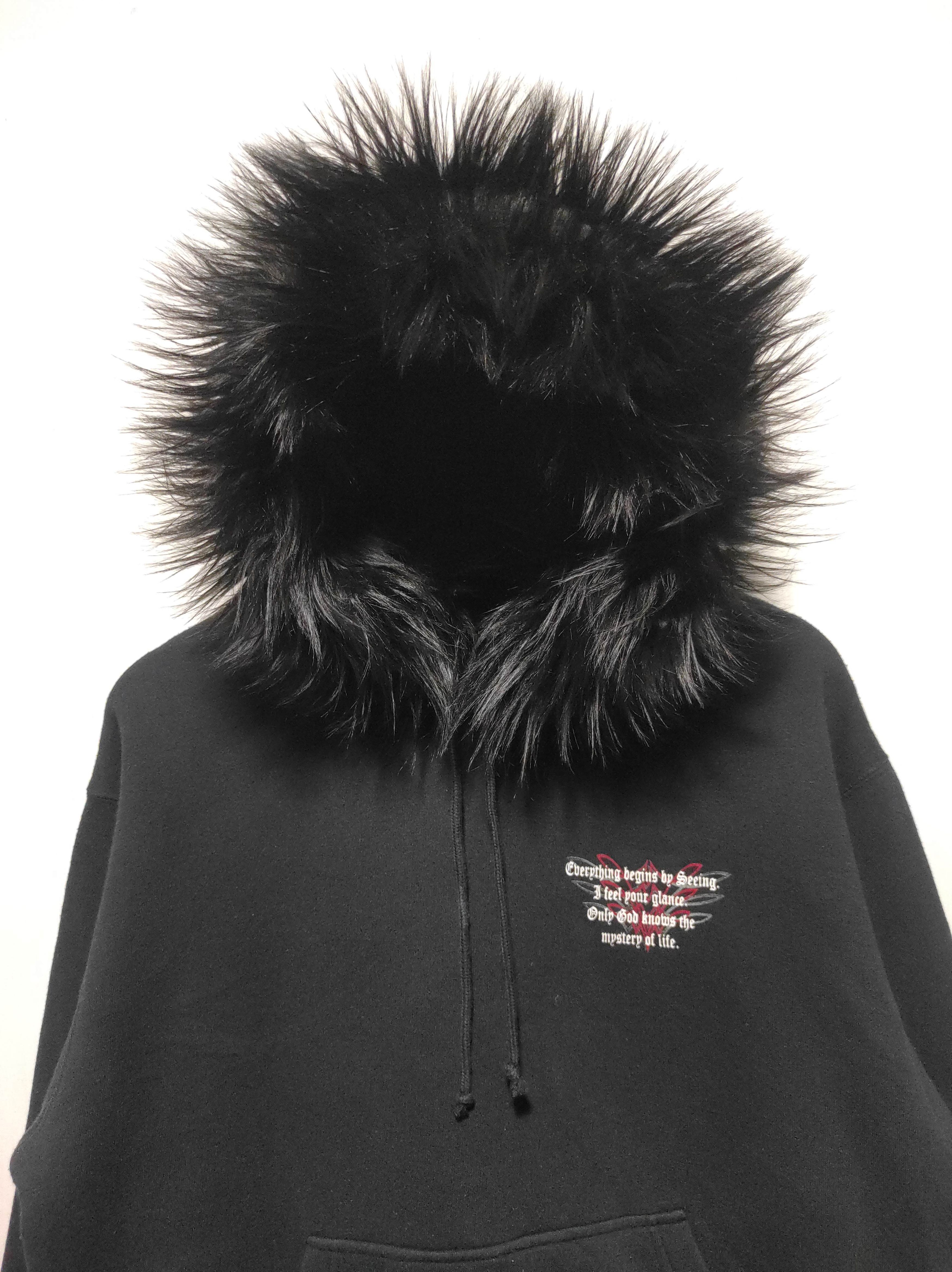 Japanese Brand Swooplex Clear Headed Cross Poem fur hoodie ifsix LGB style Size US L / EU 52-54 / 3 - 4 Thumbnail