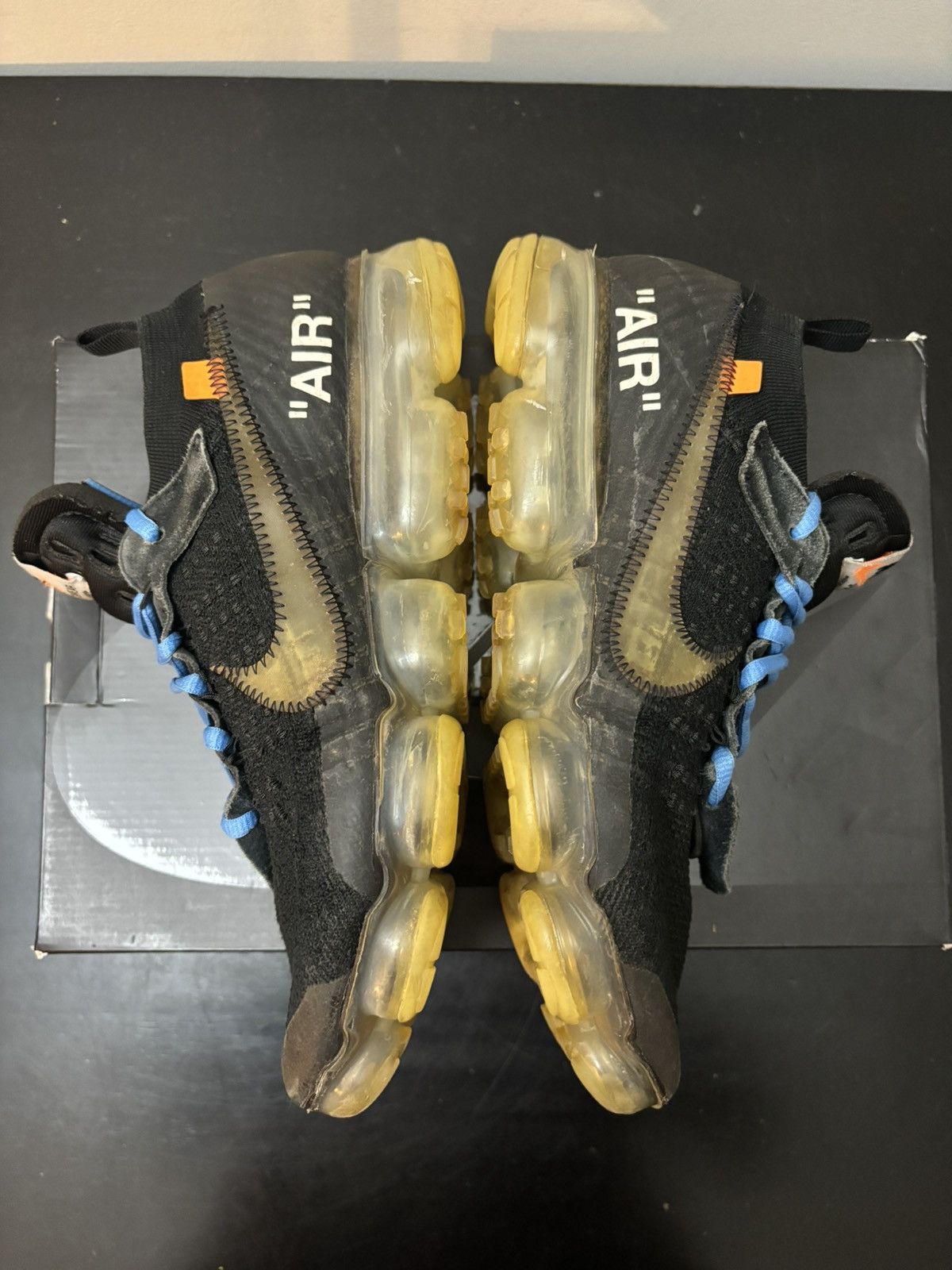 Nike × Off-White Nike Off White Air VaporMax Black 2018 Size US 10.5 / EU 43-44 - 4 Thumbnail
