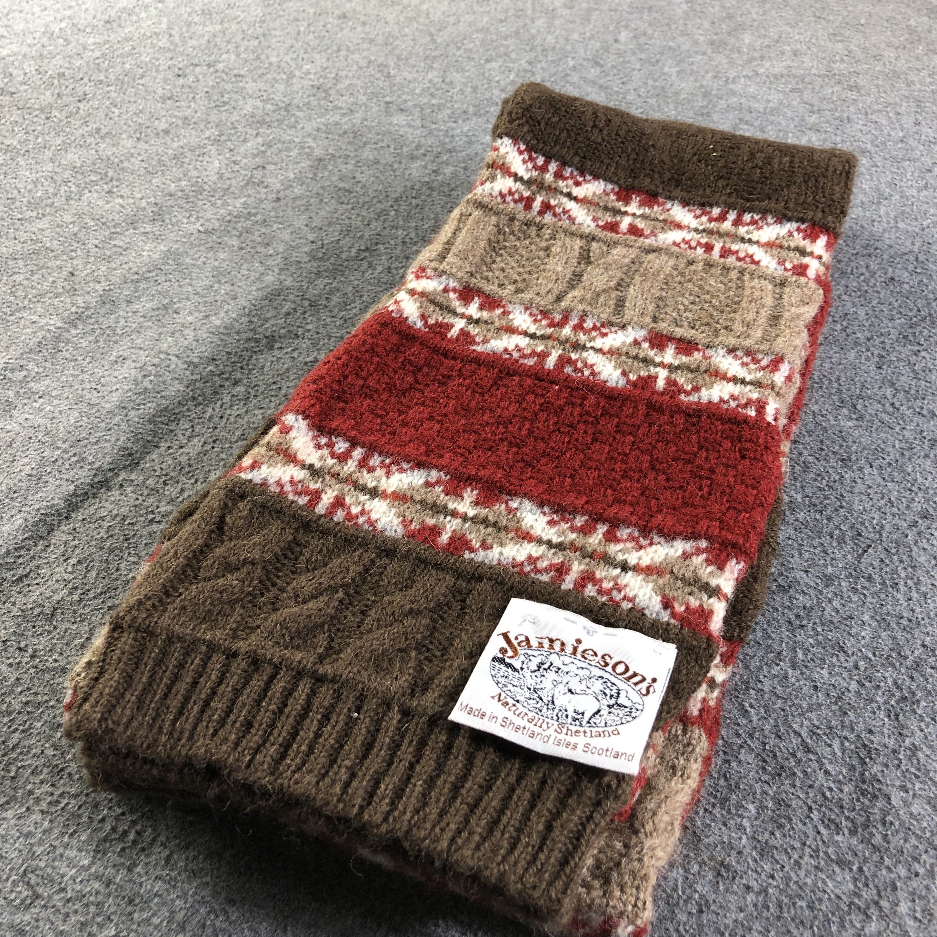 SHIPS Jamieson's Native Wool Scarf Muffler Neckwear V2139 Size ONE SIZE - 3 Thumbnail