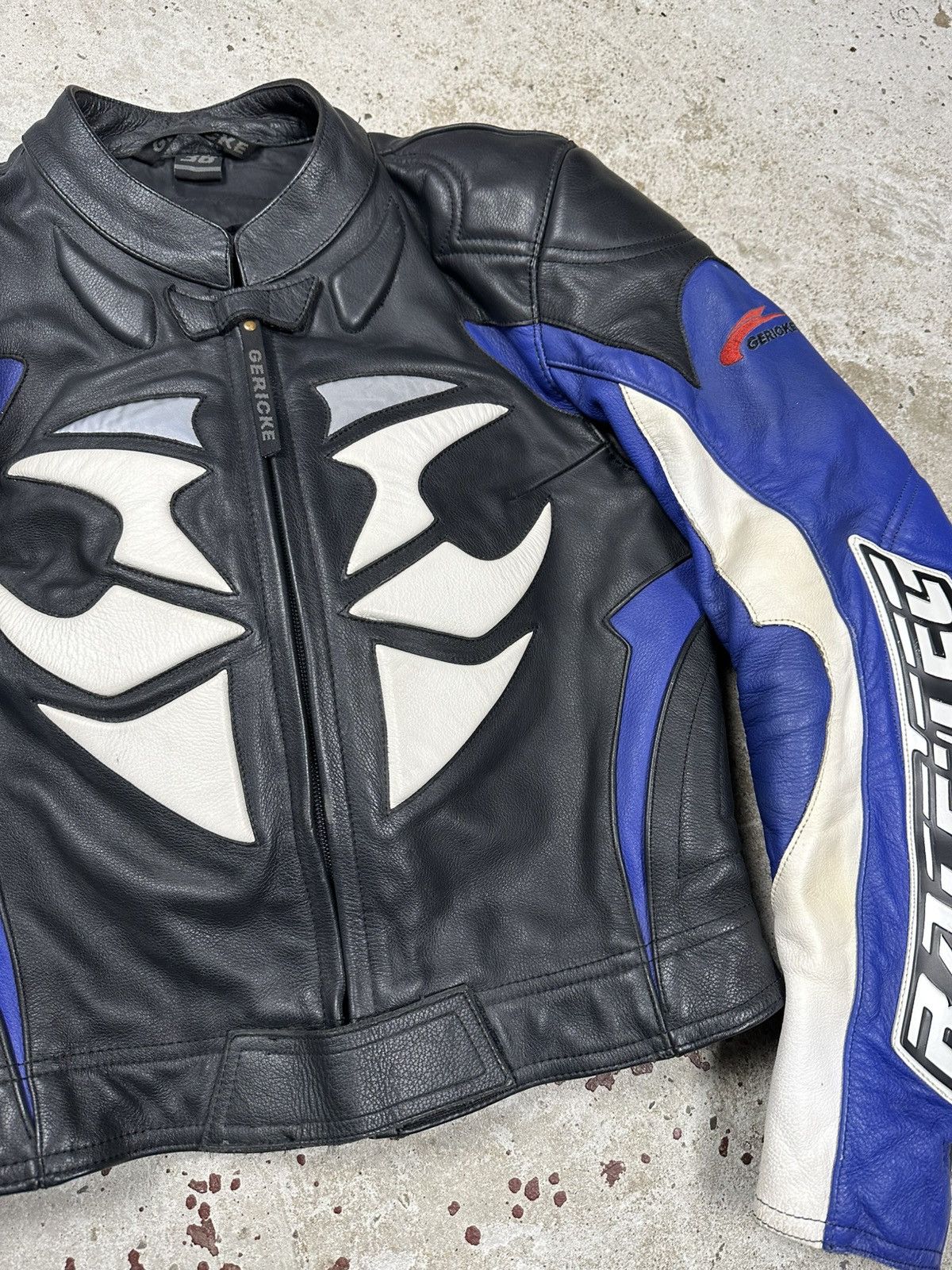 Hein Gericke × Vintage Vintage Y2K Real Leather Gericke Tribal Racing Moto Jacket Size US S / EU 44-46 / 1 - 5 Thumbnail