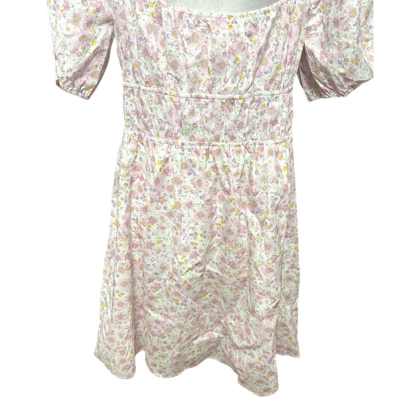 Other Elodie Pullover Mini Dress Floral Low Back Pink Size XL NWOT Size XL / US 12-14 / IT 48-50 - 6 Thumbnail