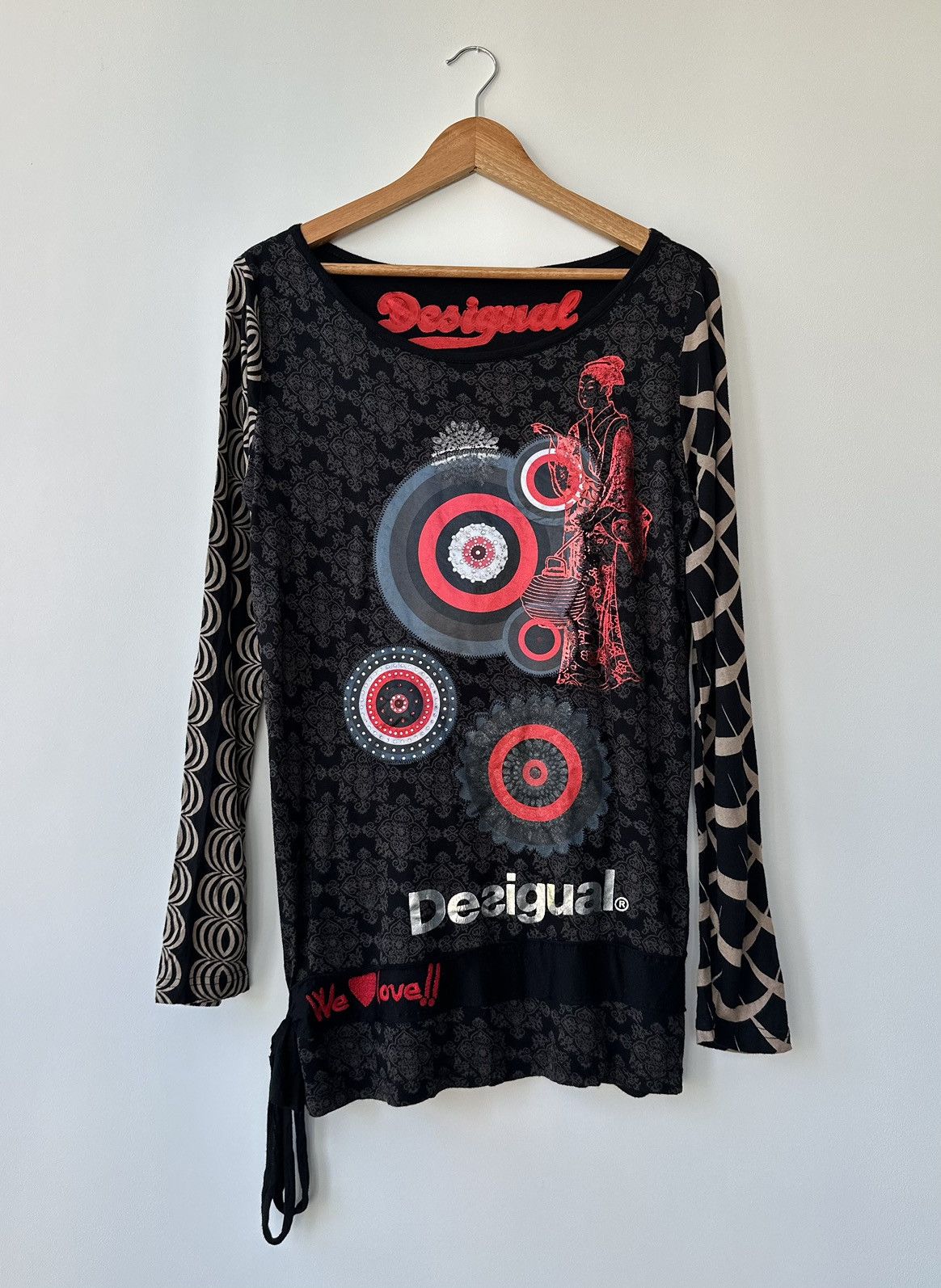 Desigual × Japanese Brand Desigual Women's Tunic Top Long Sleeve Shirt Size L Size L / US 10 / IT 46 - 1 Thumbnail
