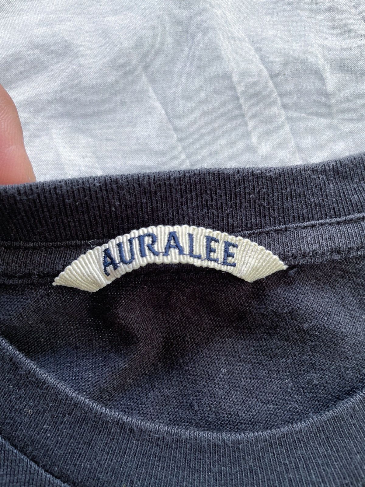 Auralee AURALEE BLACK CASUAL TEE Size US S / EU 44-46 / 1 - 5 Thumbnail