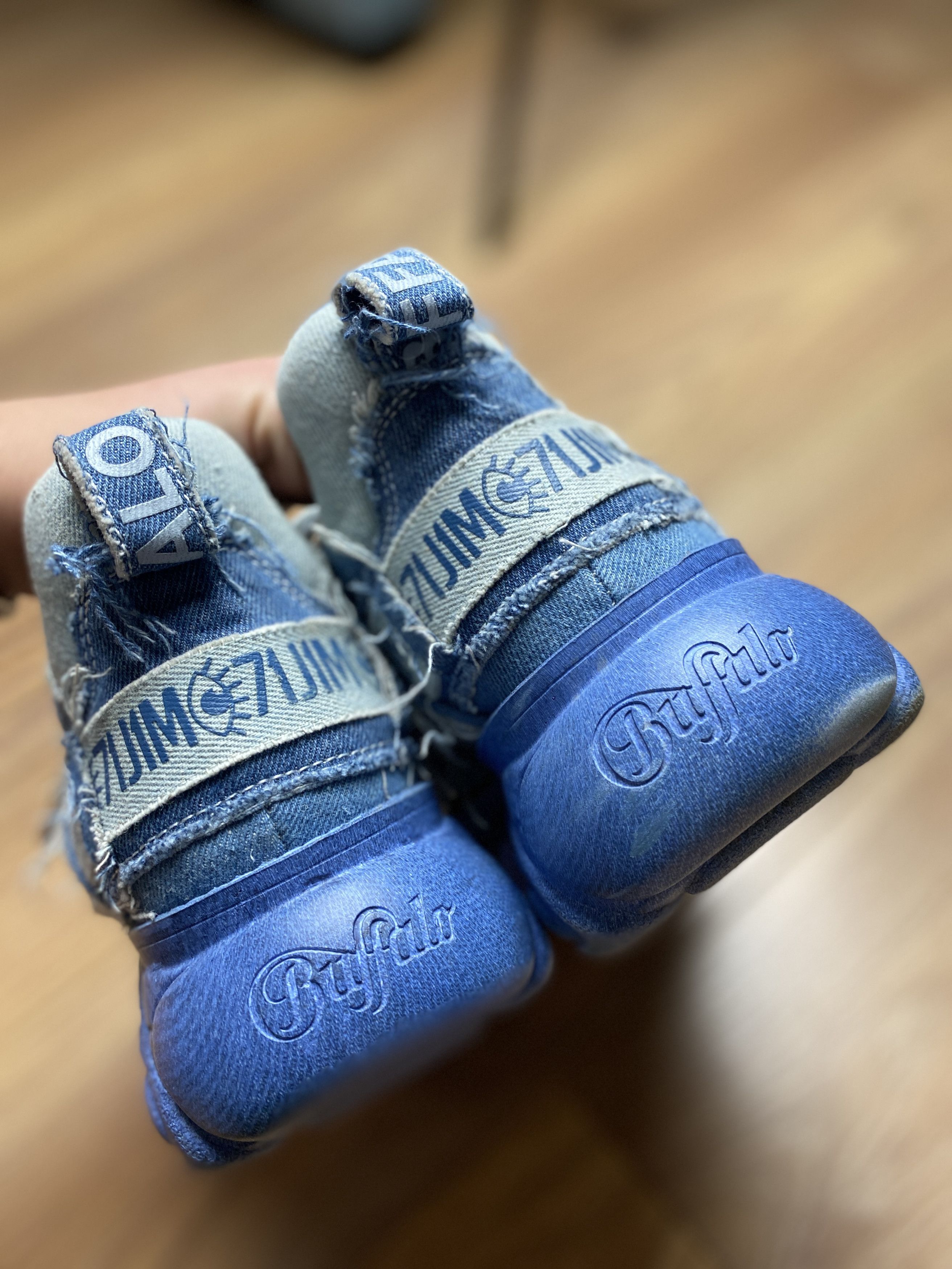 Buffalo London Buffalo London x J1MO71 by Lisa and Lena chunky denim shoes Size US 9 / IT 39 - 2 Thumbnail