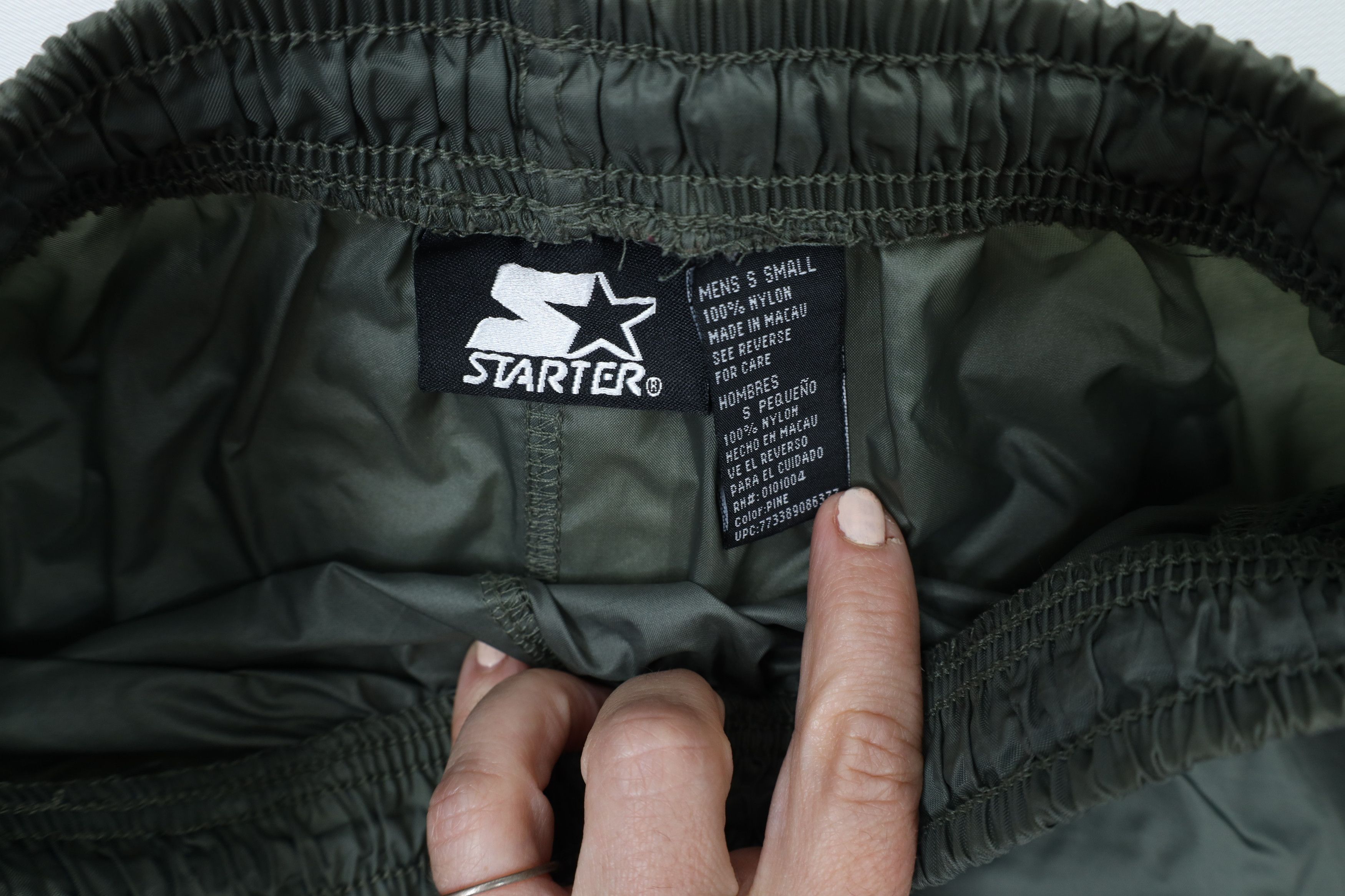 Starter × Vintage Vintage 90s Starter Logo Baggy Windbreaker Shorts Green Size US 30 / EU 46 - 8 Thumbnail