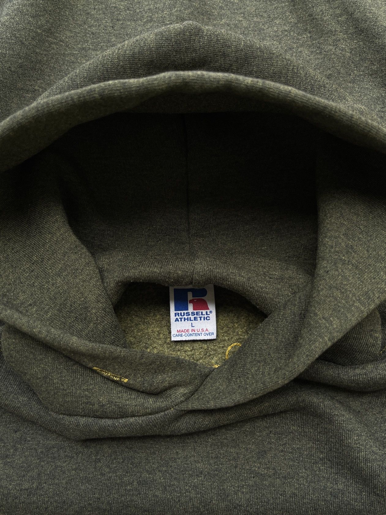 Russell Athletic 1990’s Blank Russell Olive Green Pullover Size US L / EU 52-54 / 3 - 3 Thumbnail