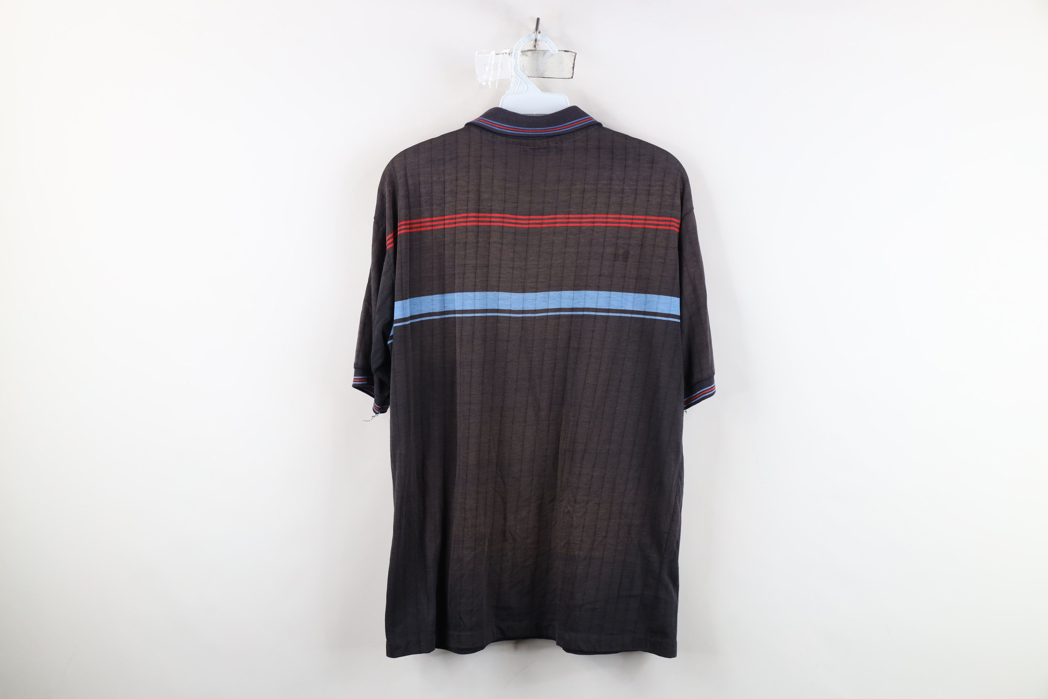 Vintage Vintage 70s Streetwear Striped Sun Faded Golf Polo Shirt USA Size US L / EU 52-54 / 3 - 13 Thumbnail