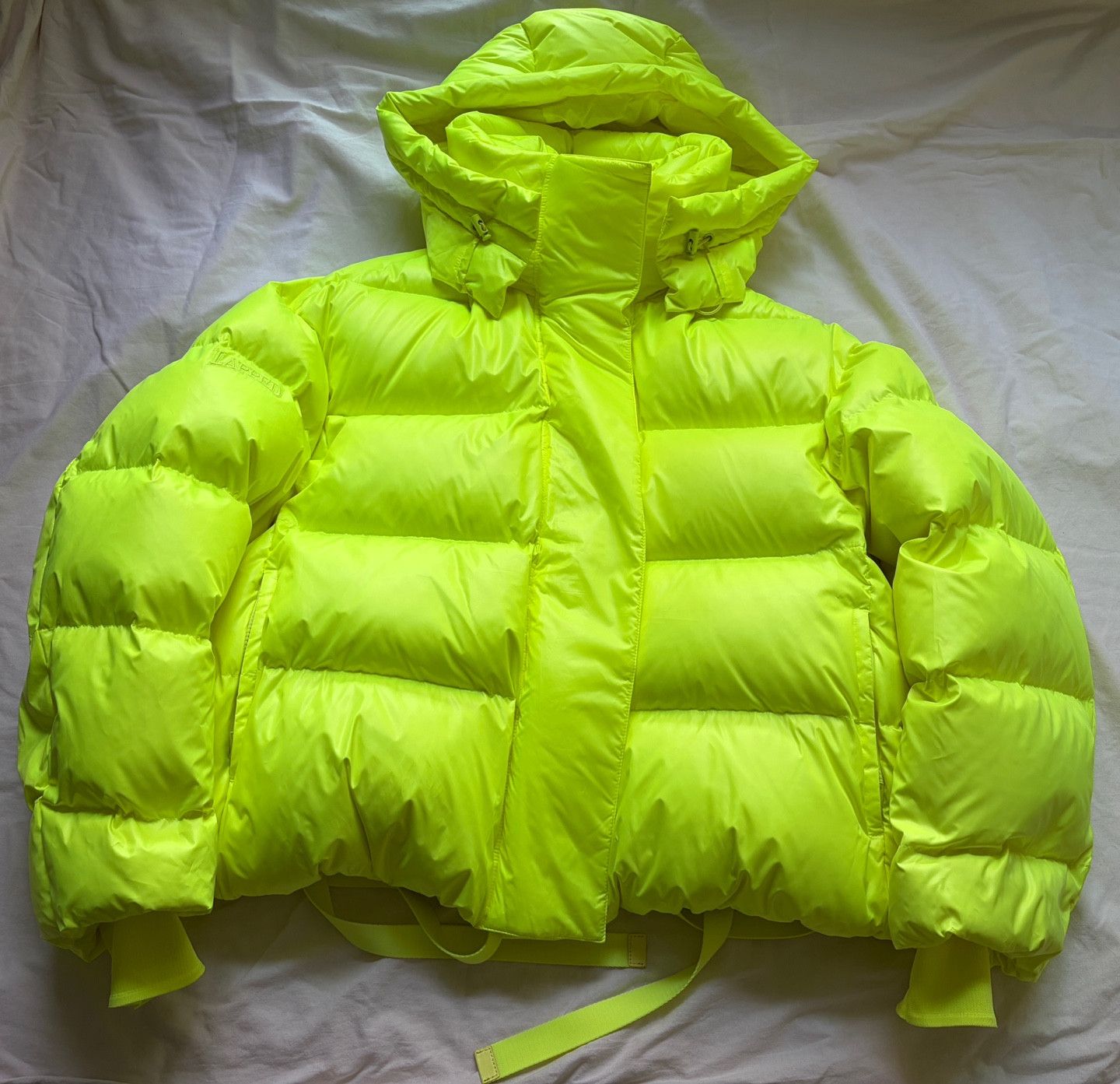 Juun.J JUUN.J Womens Oversized Puffer Down Jacket RARE neon yellow Size XS / US 0-2 / IT 36-38 - 5 Thumbnail