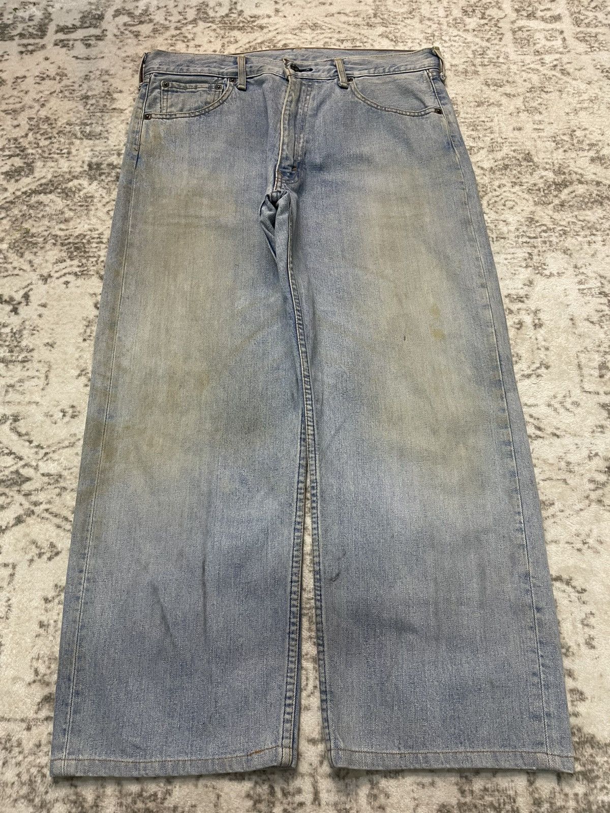 Levi's Vintage Levis 503 Baggy Loose Mud Wash Dirty Jeans Size US 34 / EU 50 - 1 Thumbnail