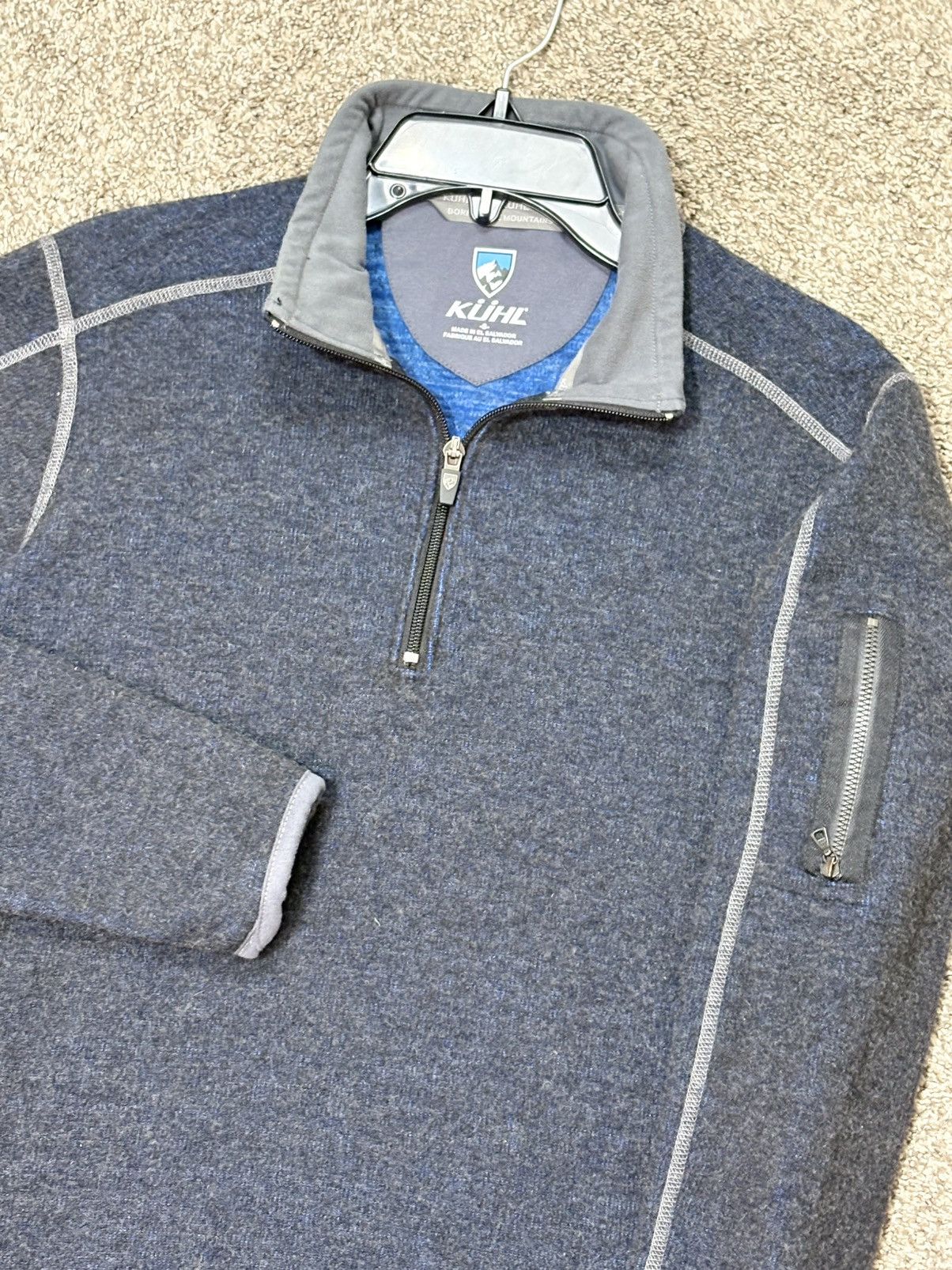 Kuhl Kuhl Chianti Fleece Wool Sweater Mens Small 1/4 Zip Pullover Size US S / EU 44-46 / 1 - 7 Thumbnail