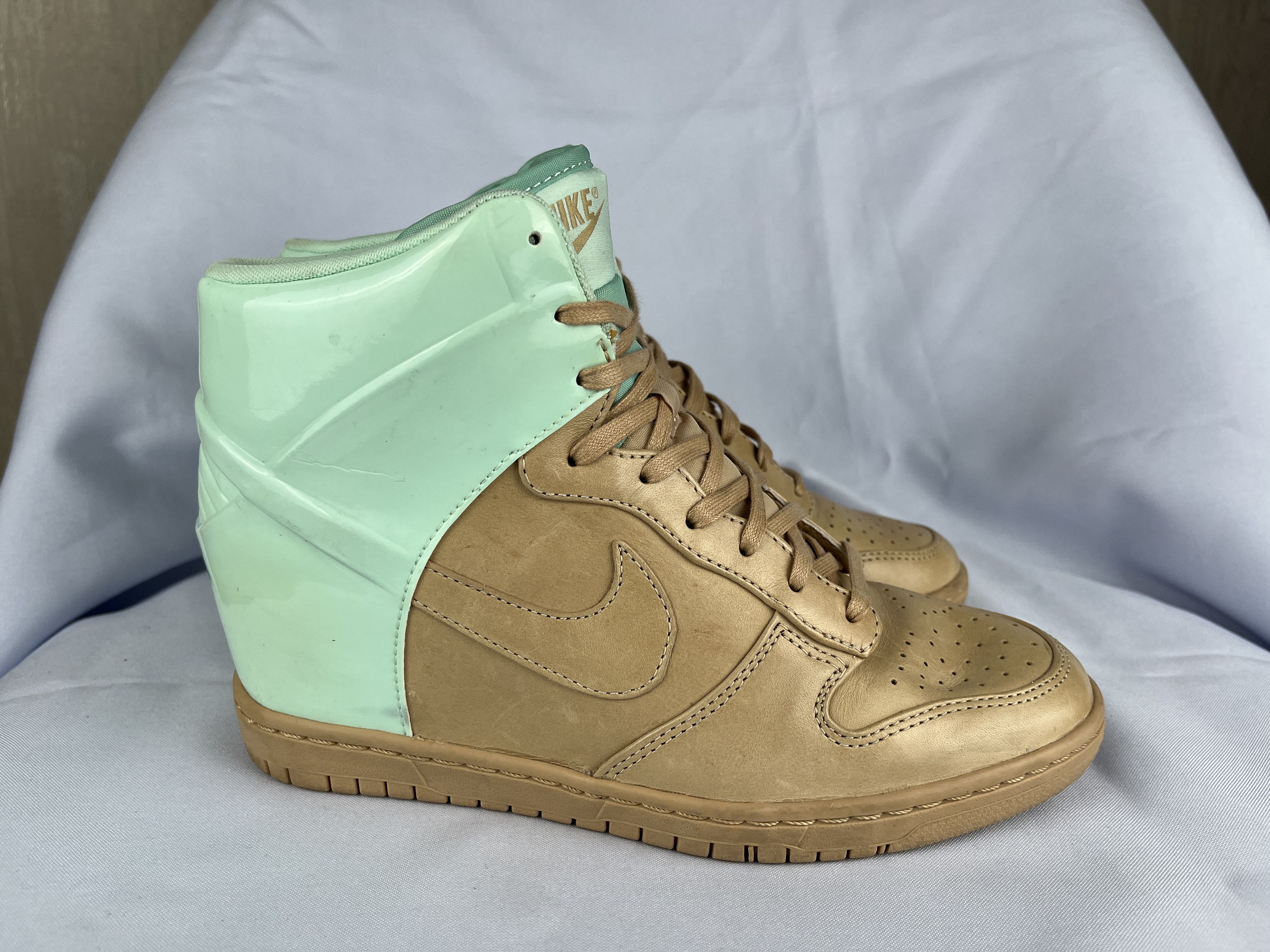 Nike Nike Dunk Sky High VT QS 'Vachetta Tan Arctic Green' Shoes Size US 6.5 / IT 36.5 - 2 Thumbnail