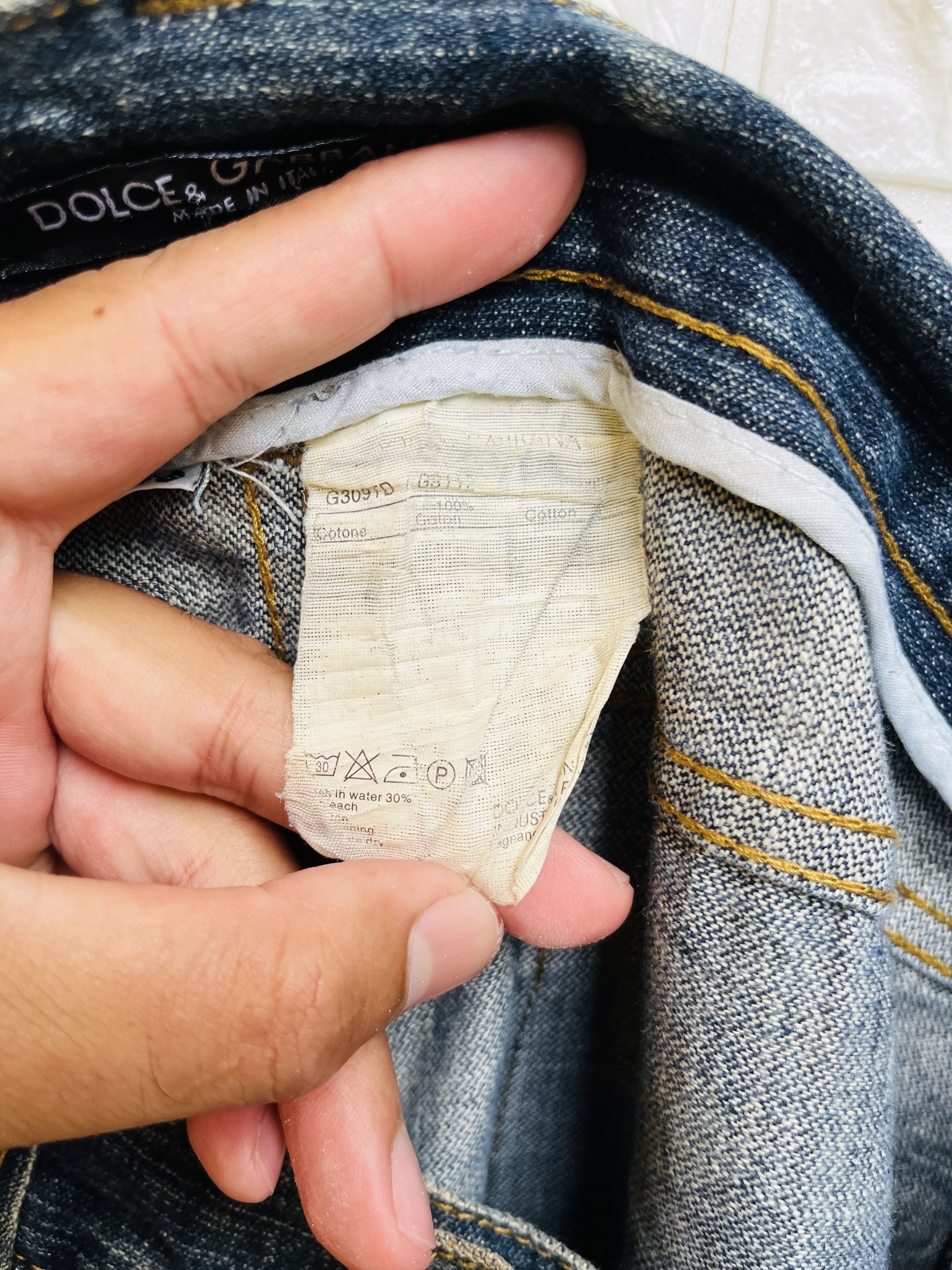 Dolce & Gabbana Vintage Dolce & Gabbana Distressed Designer Fashion Style Size US 33 - 12 Thumbnail