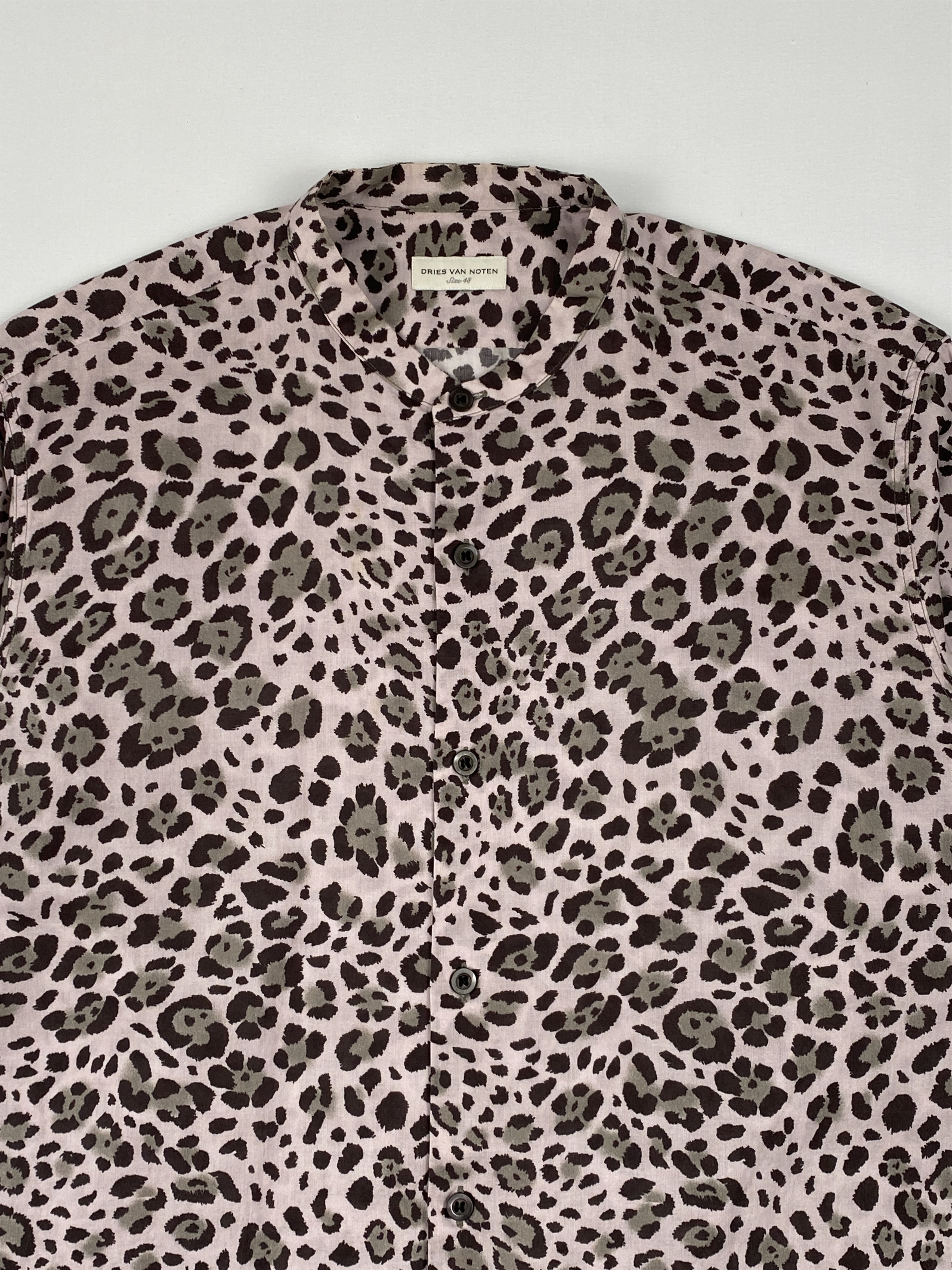 Dries Van Noten Leopard Print Long Sleeve Polo Size US M / EU 48-50 / 2 - 3 Thumbnail