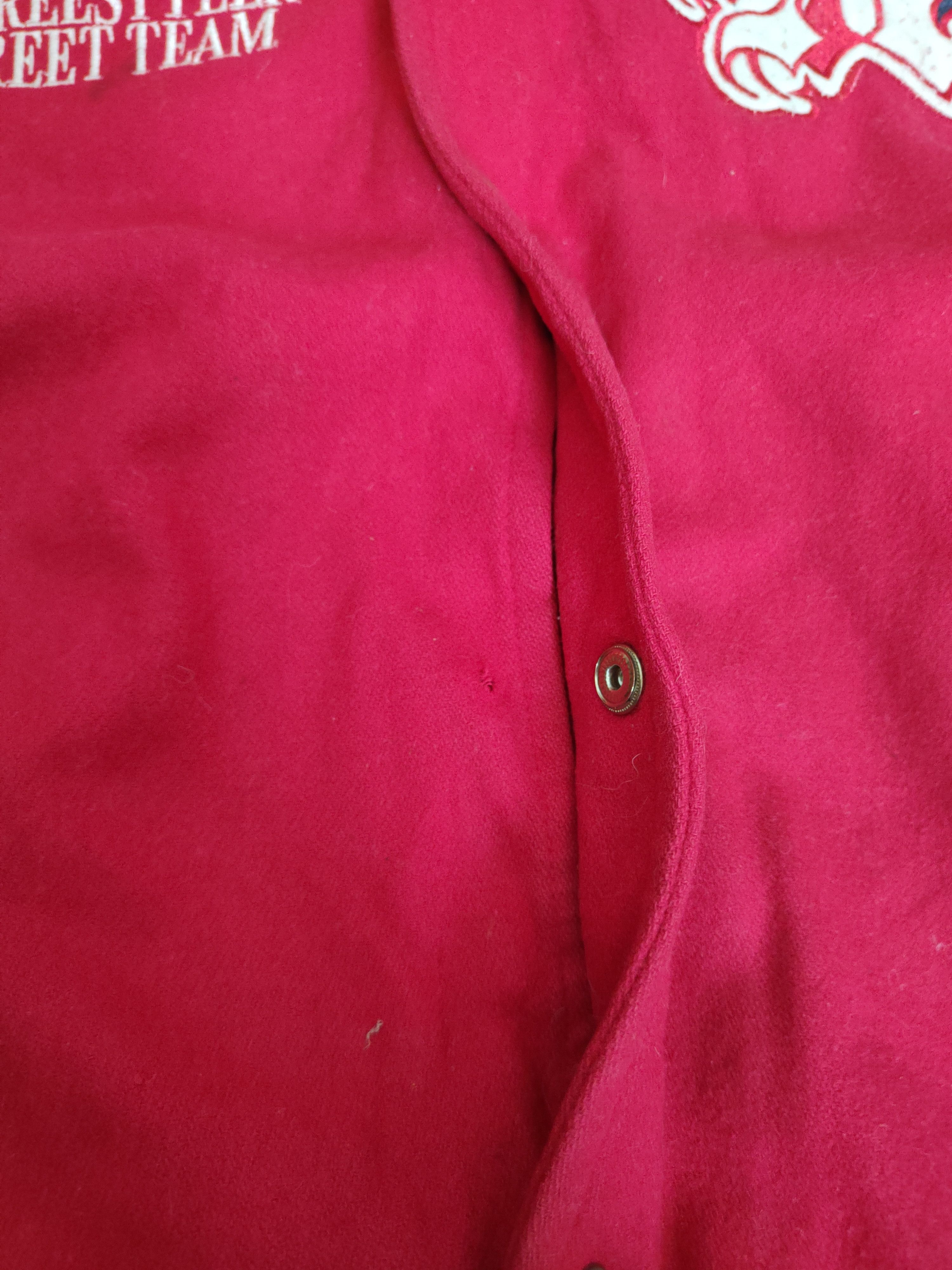 Japanese Brand DL Amore Puro Red Cream Varsity Jackets #W1111 Size US L / EU 52-54 / 3 - 7 Thumbnail