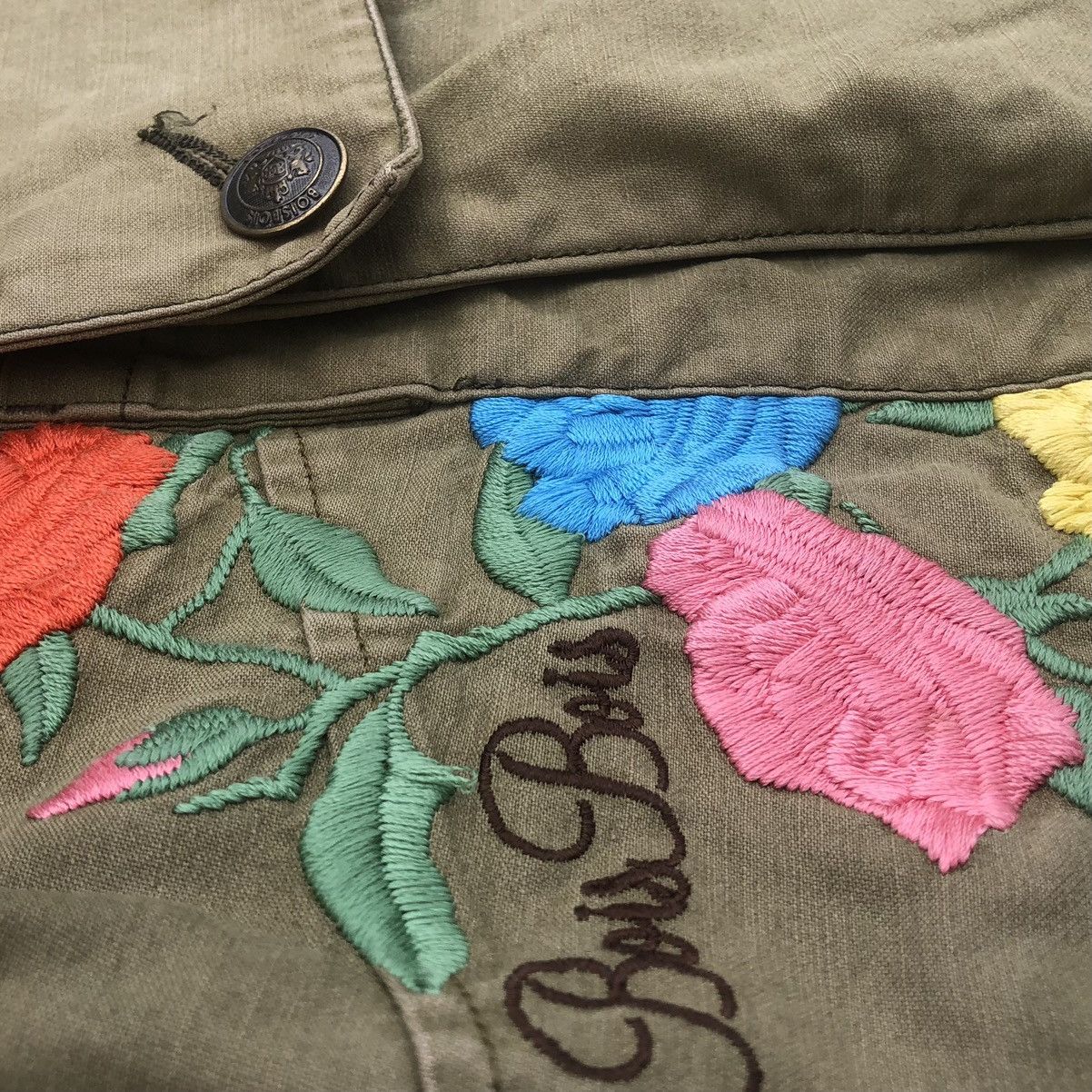 Japanese Brand Japanese Boisbois Distressed Embroidered Cargo Pants Size US 32 / EU 48 - 9 Thumbnail