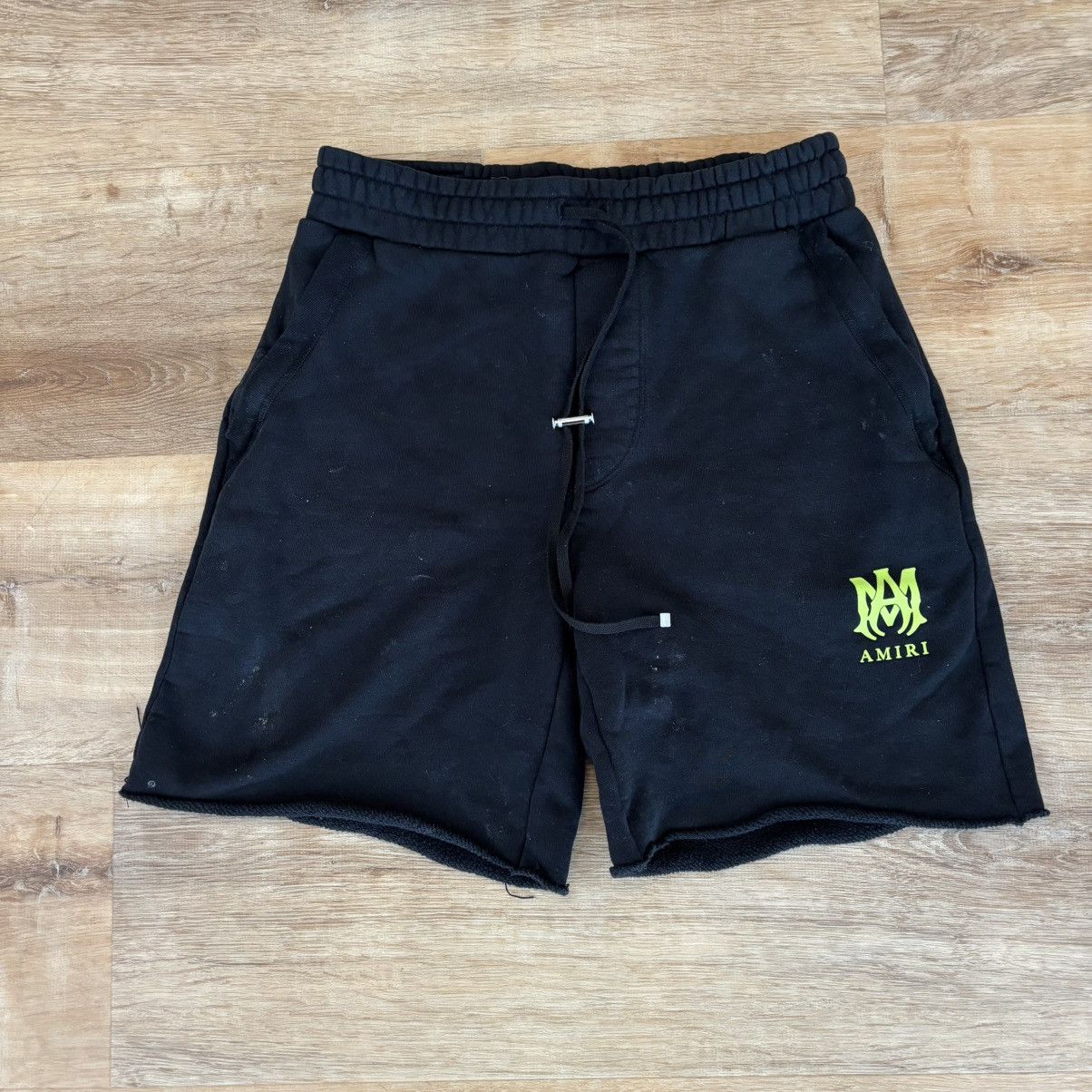 Amiri Amiri Yellow Black MA Logo Shorts Size Large Size US 34 / EU 50 - 1 Thumbnail